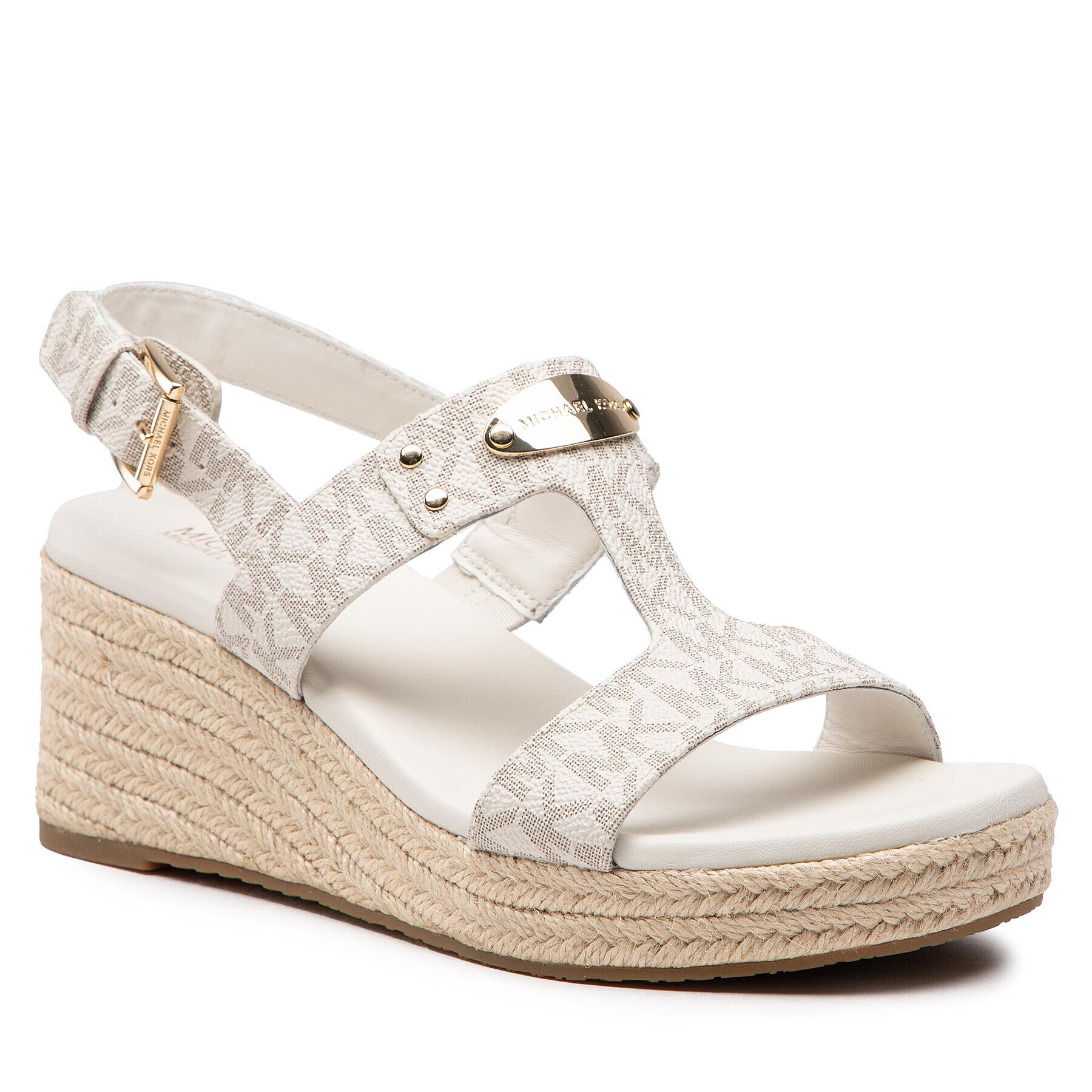 MICHAEL Michael Kors Espadrilky Mk Plate Wedge 40T2MKMS1B Bílá - Pepit.cz