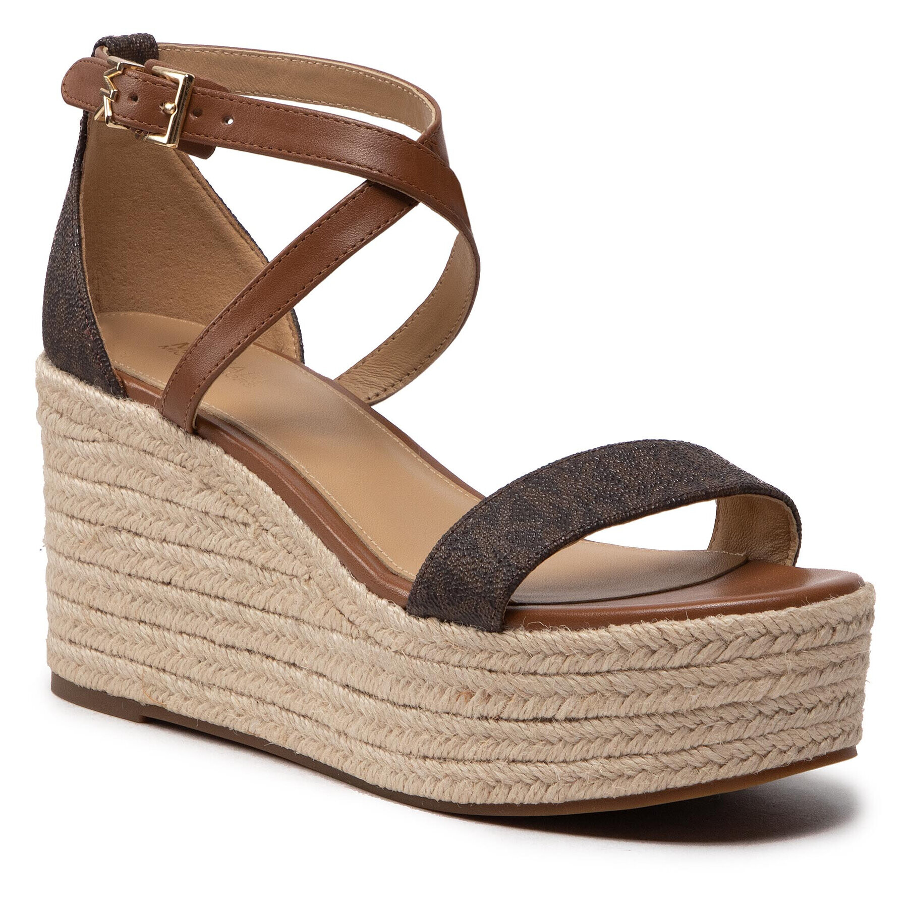 MICHAEL Michael Kors Espadrilky Serena Wedge Espadrille 40S2SEMS1B Hnědá - Pepit.cz