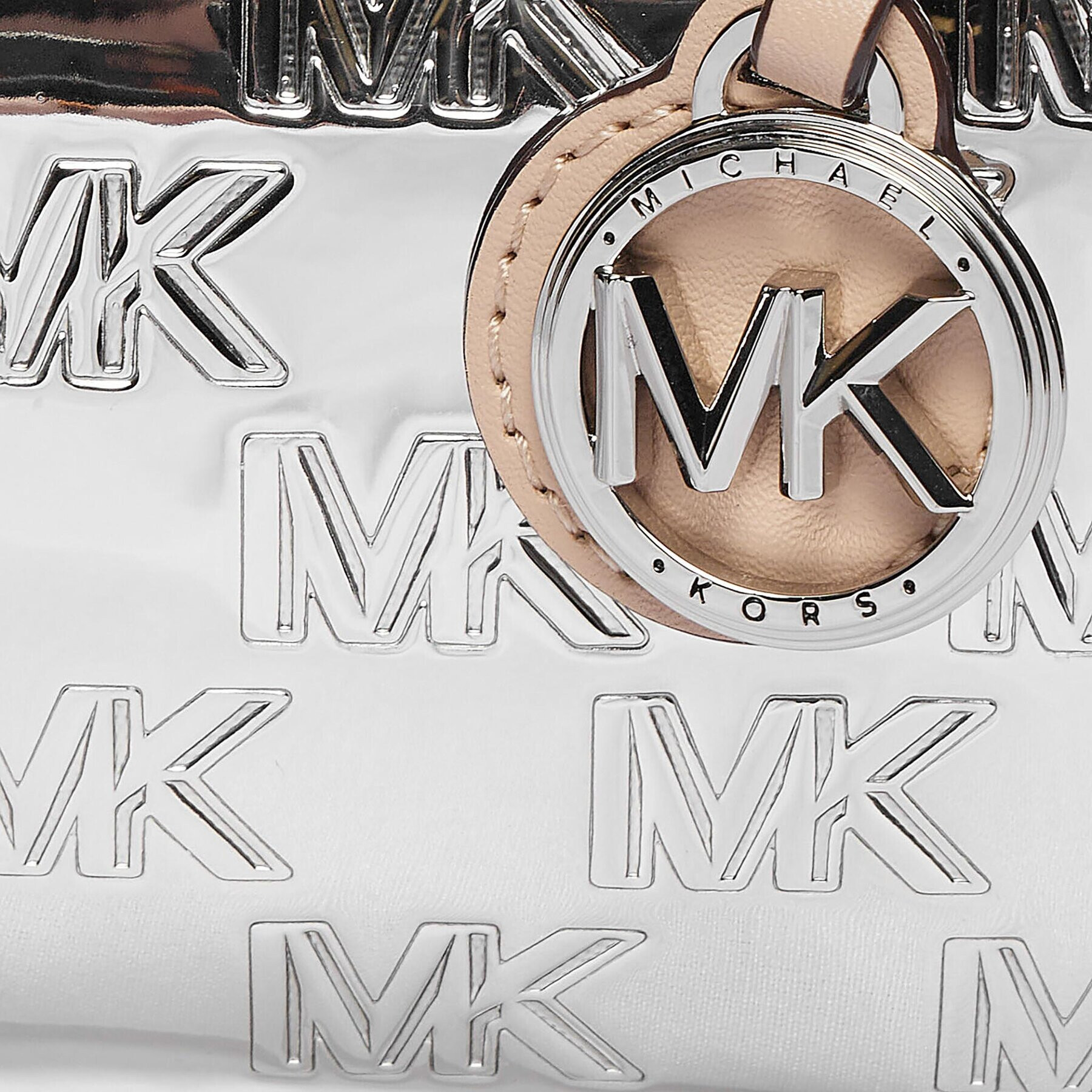 MICHAEL Michael Kors Kabelka Grayson 32H3SGYC1O Stříbrná - Pepit.cz