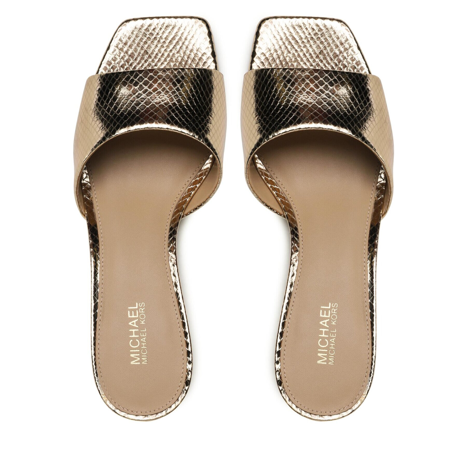 MICHAEL Michael Kors Nazouváky Amal Kitten Sandal 40F2AMMA1M Zlatá - Pepit.cz