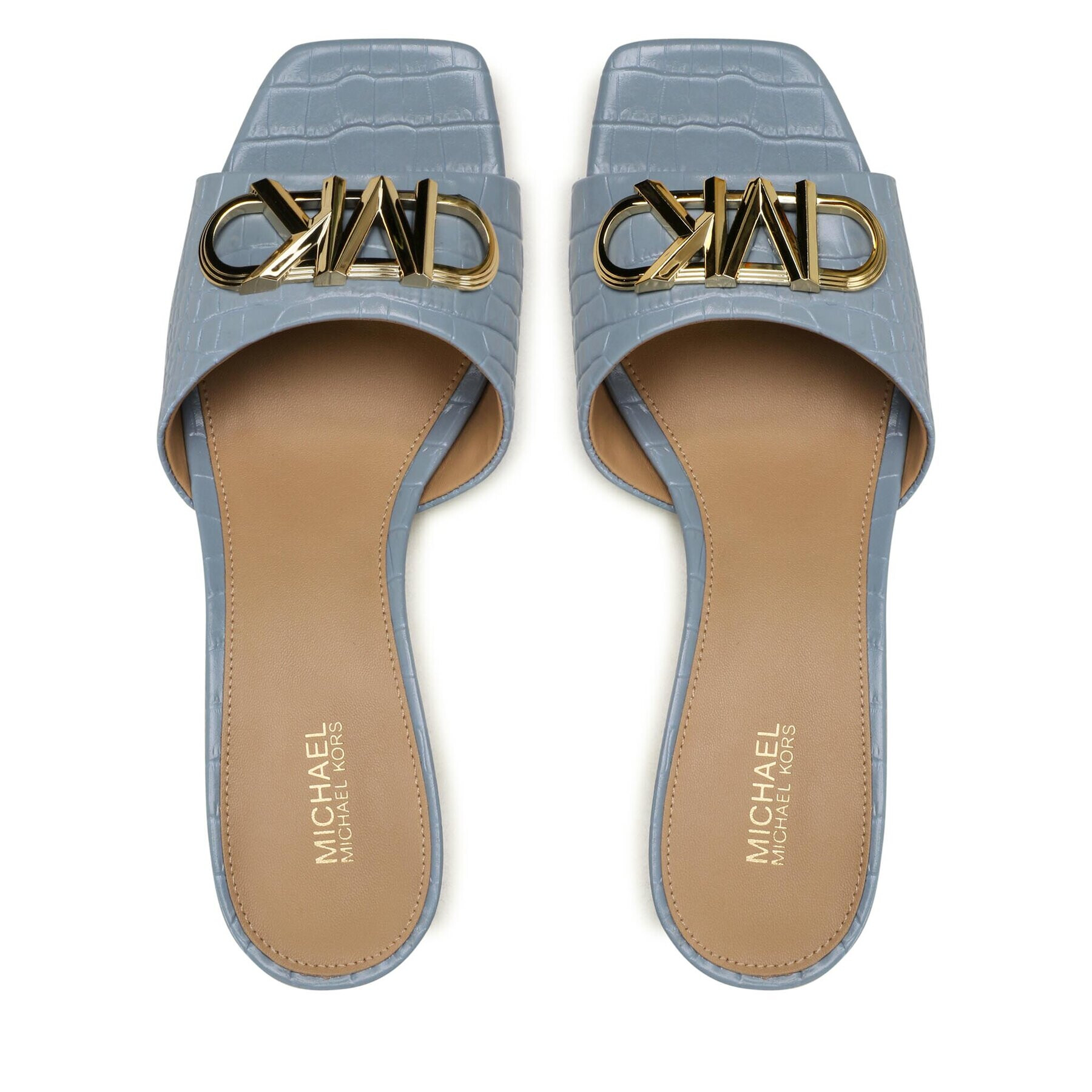 MICHAEL Michael Kors Nazouváky Amal Kitten Sandal 40S3AMMA1E Modrá - Pepit.cz