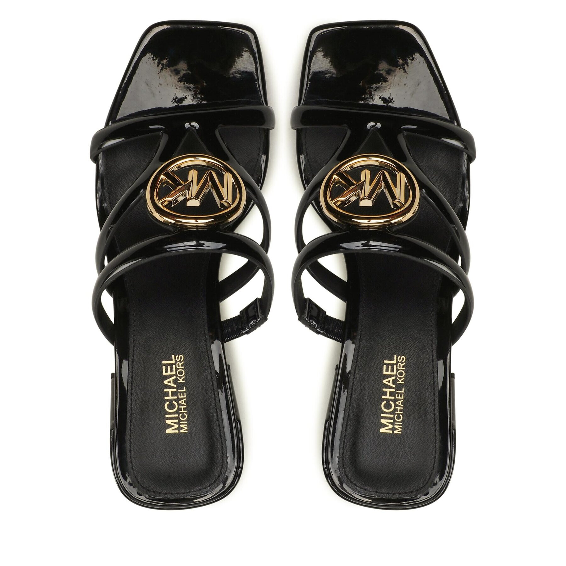 MICHAEL Michael Kors Nazouváky Hampton Mid Sandal 40S3HMMS1A Černá - Pepit.cz