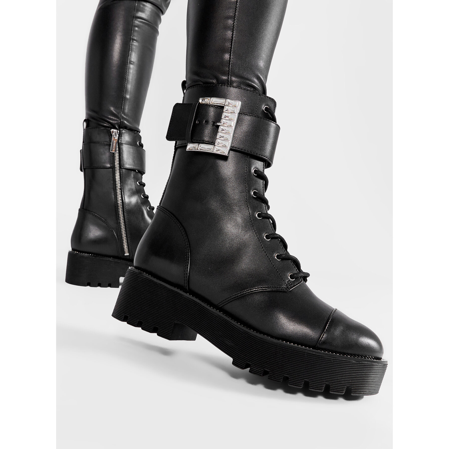 MICHAEL Michael Kors Polokozačky Bryce Cuff Bootie 40R2BYFE6L Černá - Pepit.cz