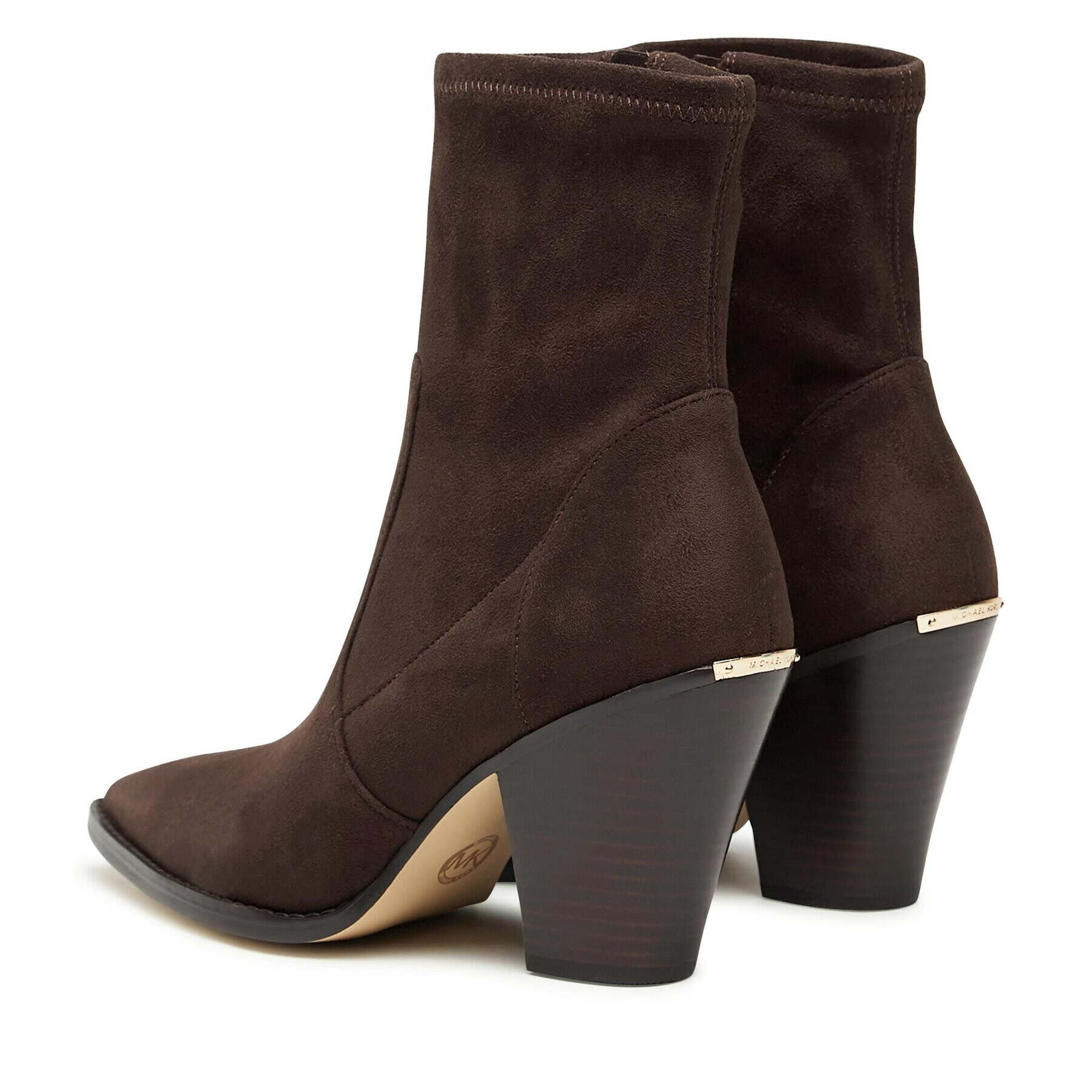 MICHAEL Michael Kors Polokozačky Dover Heeled Bootie 40F3DOHE5S Hnědá - Pepit.cz