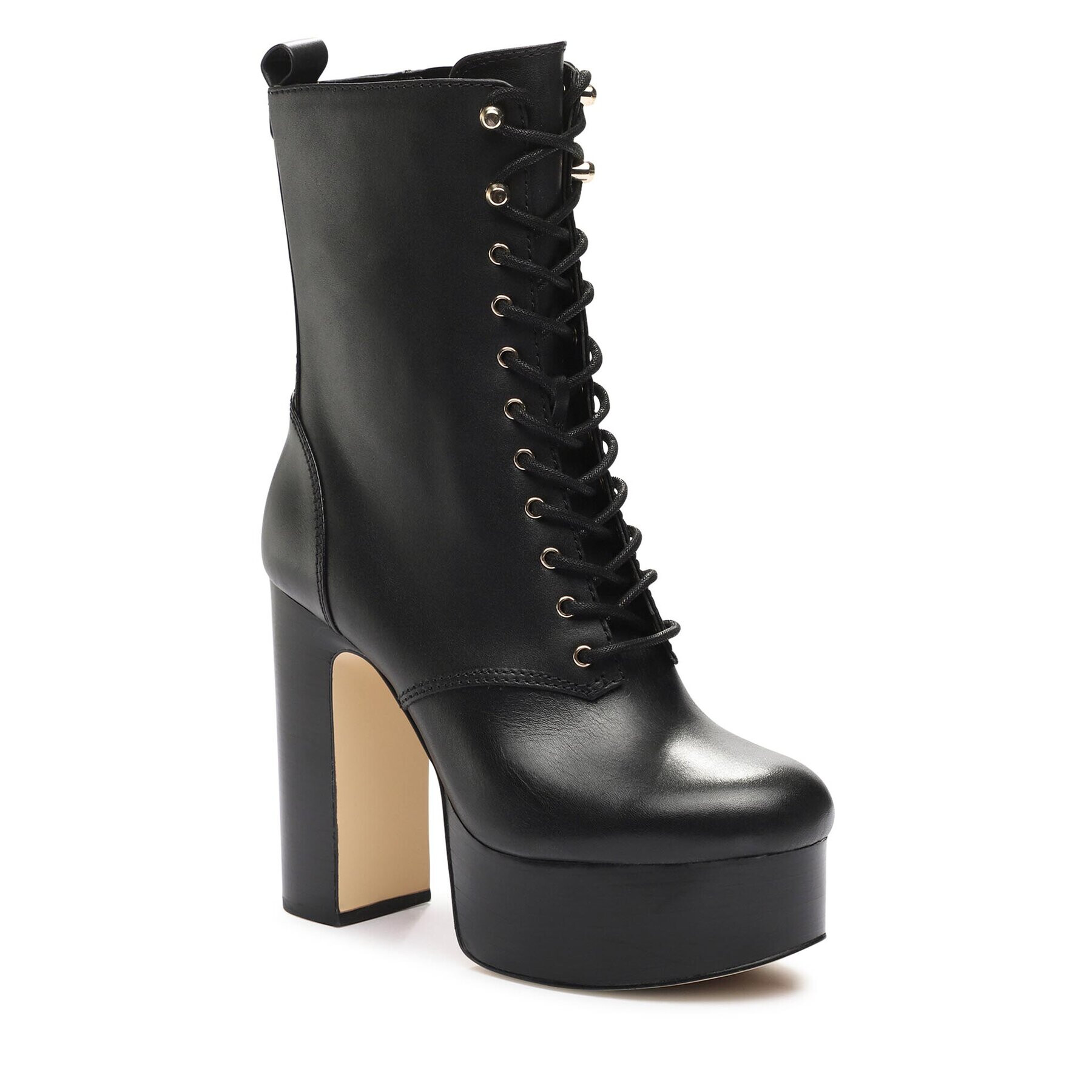 MICHAEL Michael Kors Polokozačky Natasha Lace Up Bootie 40F3NAME6L Černá - Pepit.cz