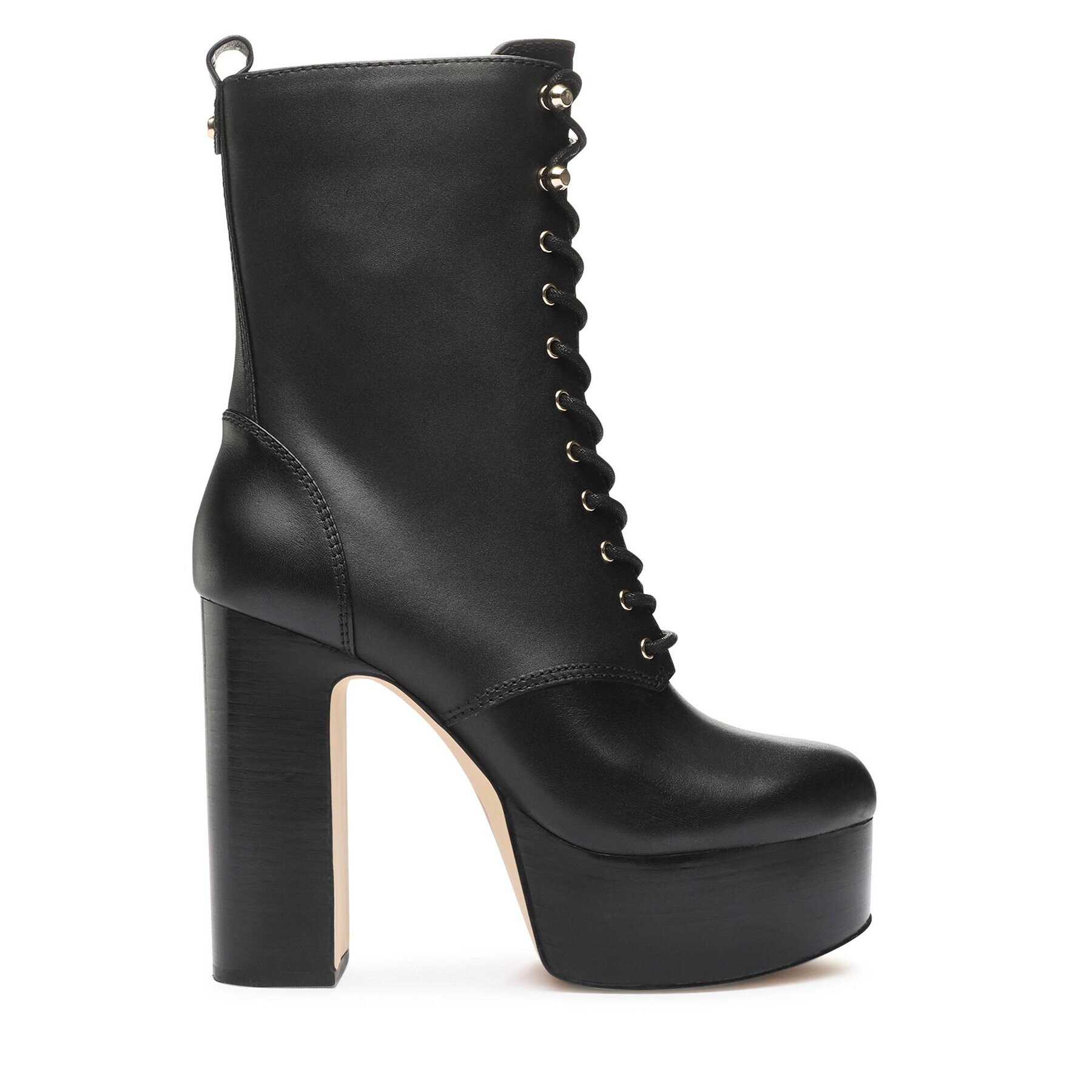 MICHAEL Michael Kors Polokozačky Natasha Lace Up Bootie 40F3NAME6L Černá - Pepit.cz