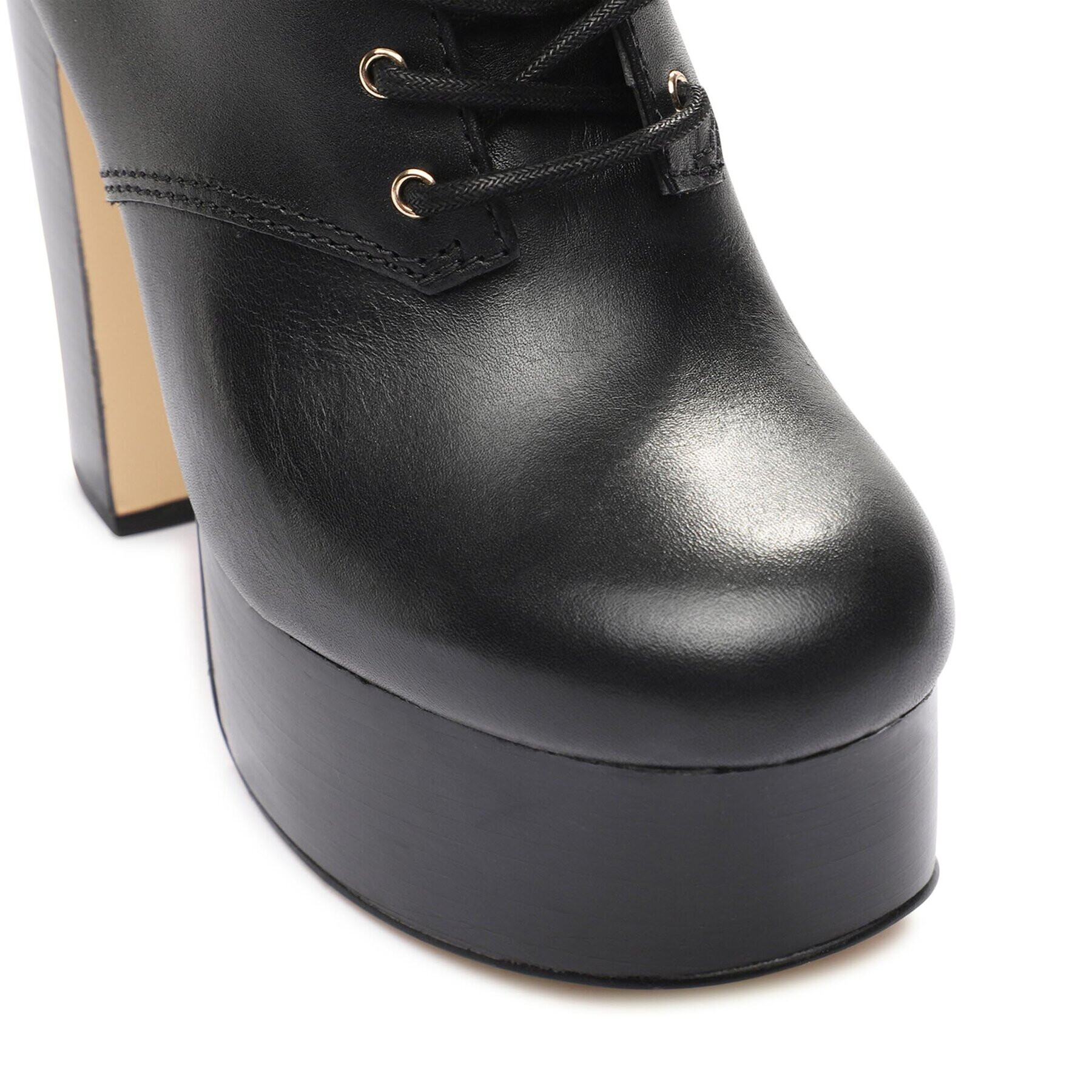 MICHAEL Michael Kors Polokozačky Natasha Lace Up Bootie 40F3NAME6L Černá - Pepit.cz