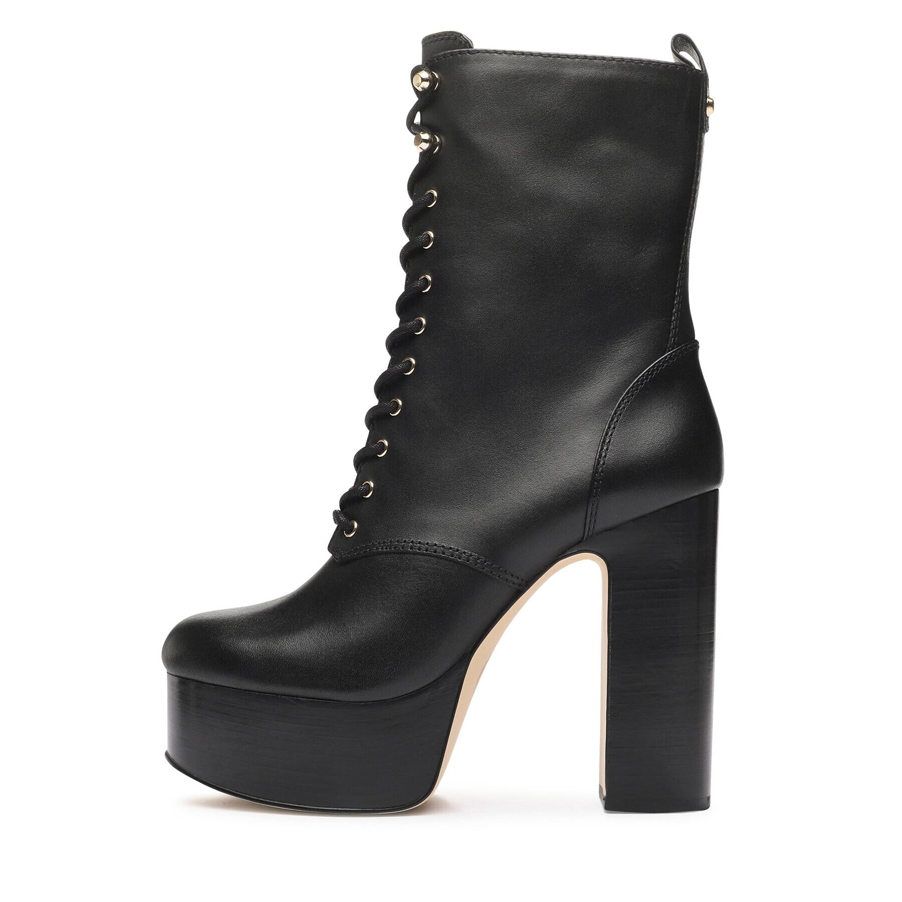 MICHAEL Michael Kors Polokozačky Natasha Lace Up Bootie 40F3NAME6L Černá - Pepit.cz