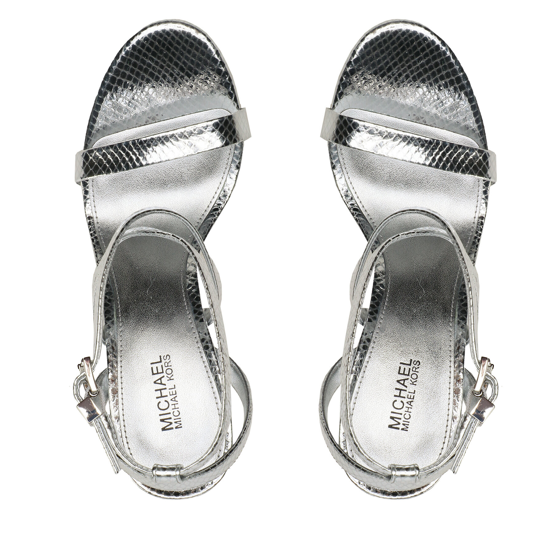 MICHAEL Michael Kors Sandály Asha Sandal 40S3ASHS1M Stříbrná - Pepit.cz