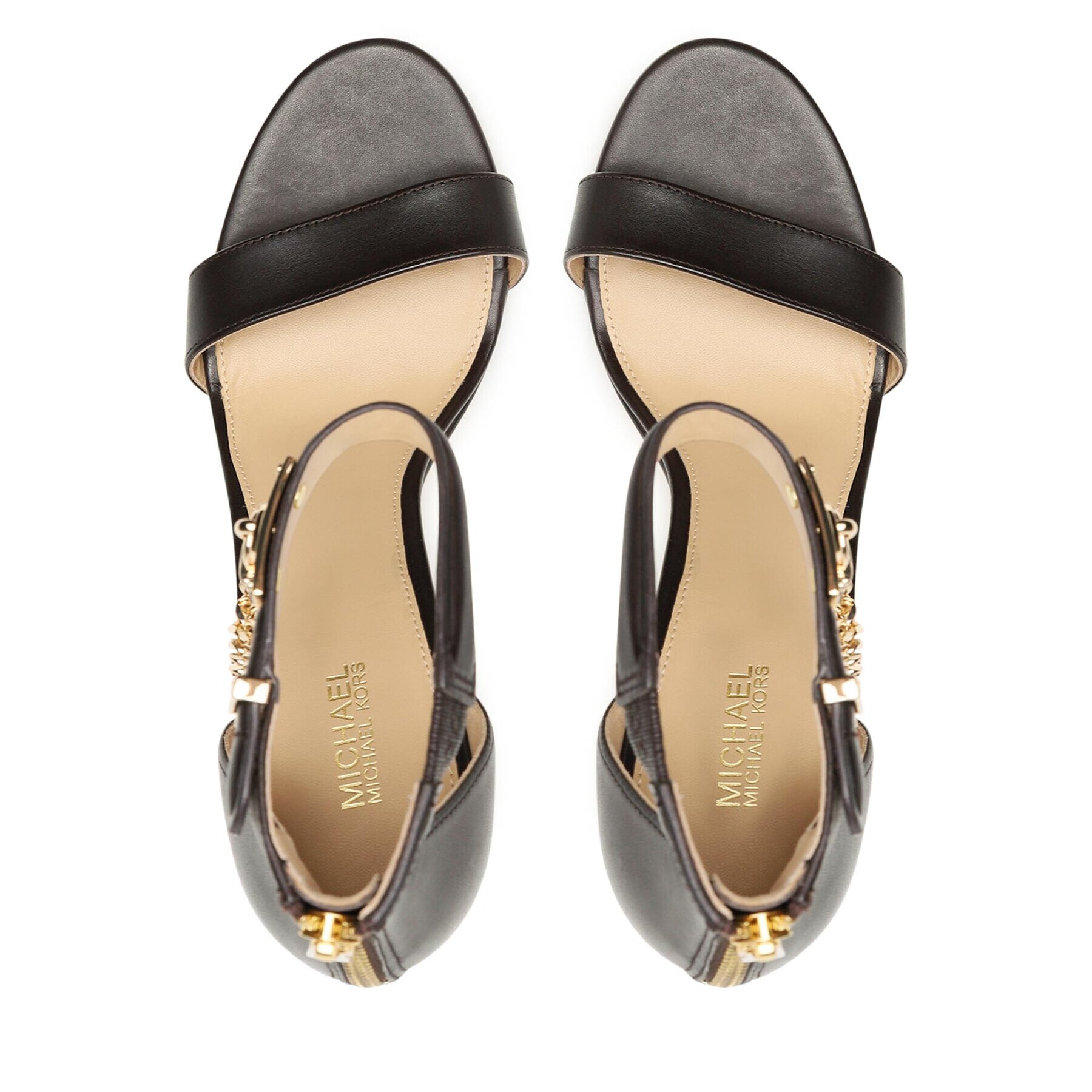 MICHAEL Michael Kors Sandály Hamilton Heeled Sandal 40F3HAHS1L Hnědá - Pepit.cz