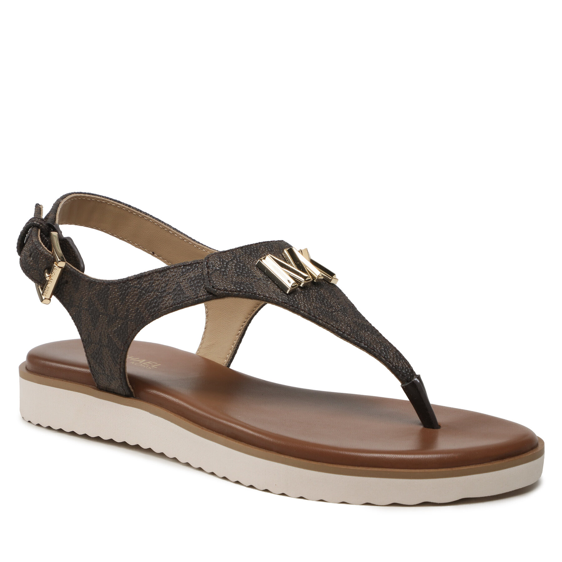 MICHAEL Michael Kors Sandály Jilly Flat Sandal 40S2JLFAAB Hnědá - Pepit.cz