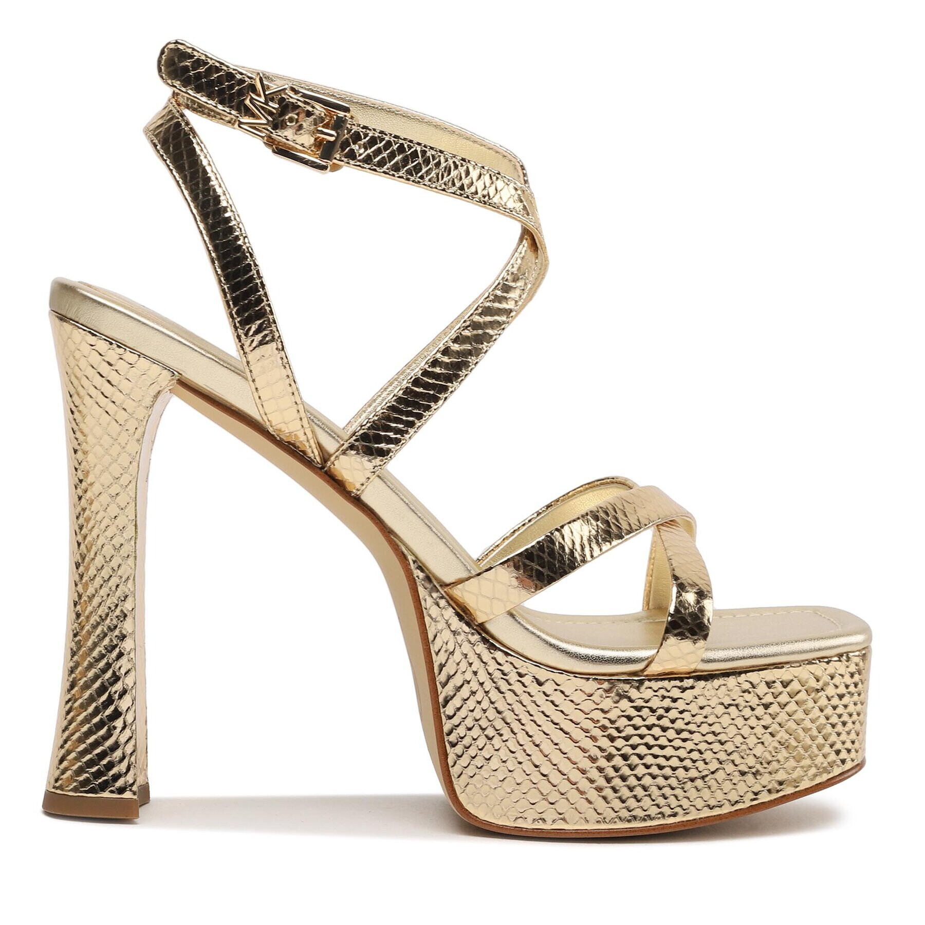 MICHAEL Michael Kors Sandály Paola Platform Sandal 40S3PLHS1M Zlatá - Pepit.cz