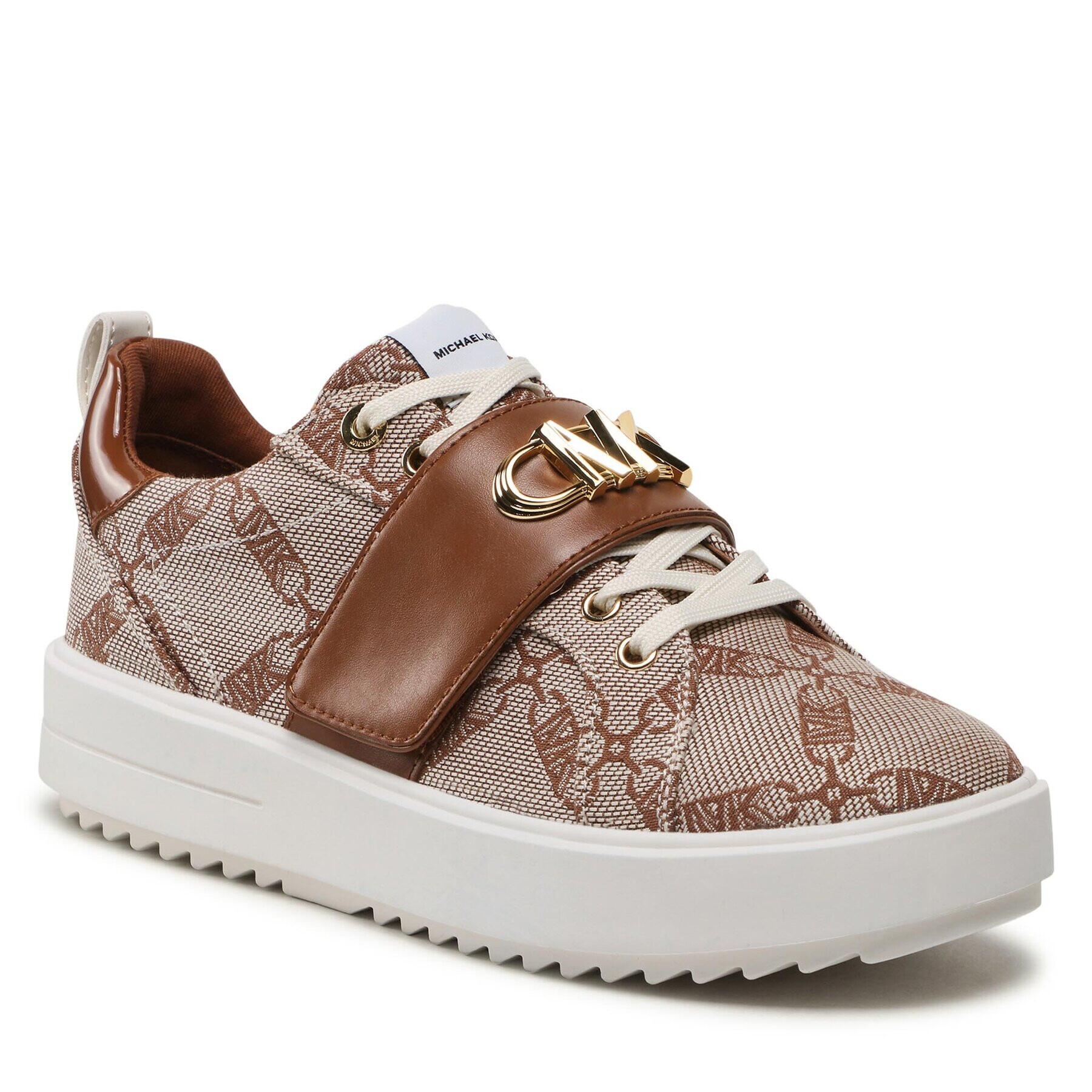 MICHAEL Michael Kors Sneakersy Emmet Strap Lace Up 43S3EMFS1Y Hnědá - Pepit.cz