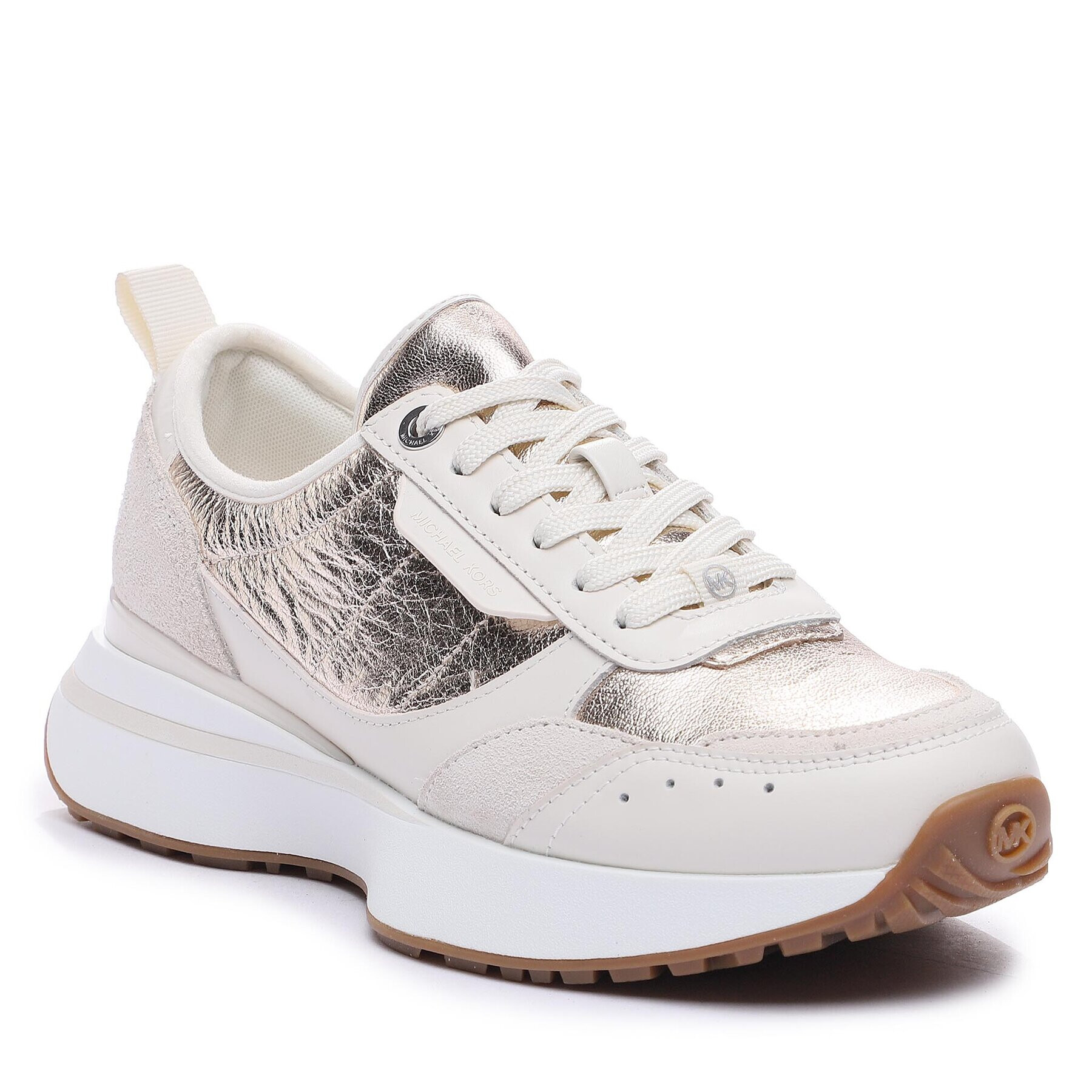 MICHAEL Michael Kors Sneakersy Flynn Trainer 43F3FYFS1M Écru - Pepit.cz