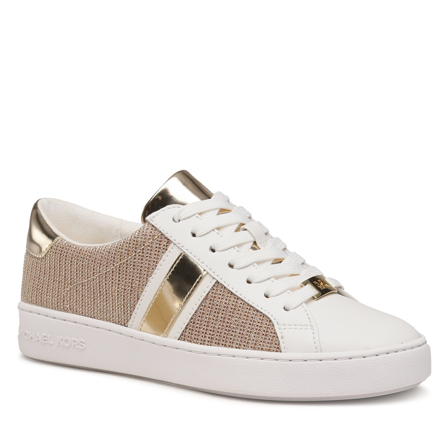 MICHAEL Michael Kors Sneakersy Irving Stripe Lace Up 43R2IRFS2D Zlatá - Pepit.cz