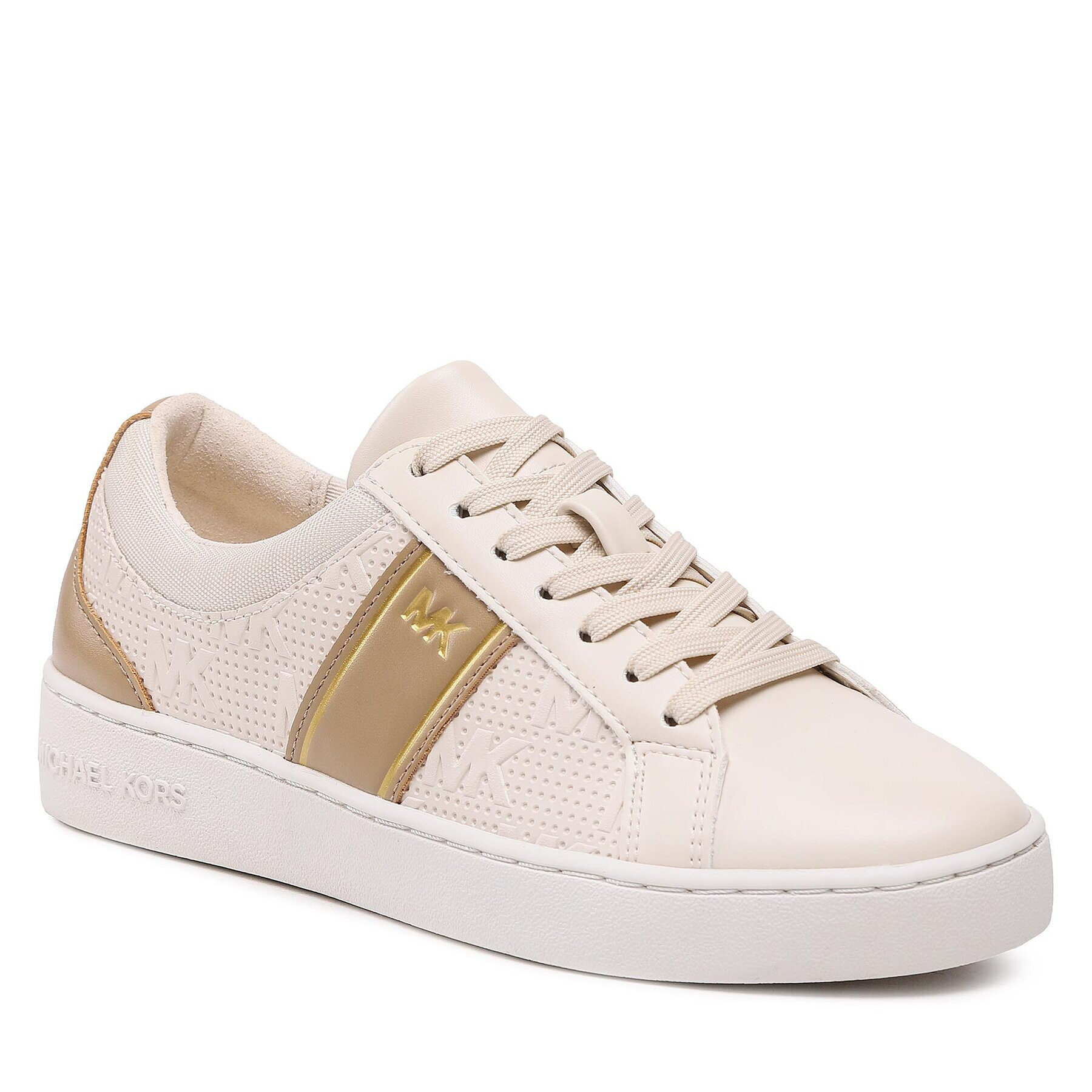 MICHAEL Michael Kors Sneakersy Juno Stripe Lace Up 43S3JUFSAB Béžová - Pepit.cz