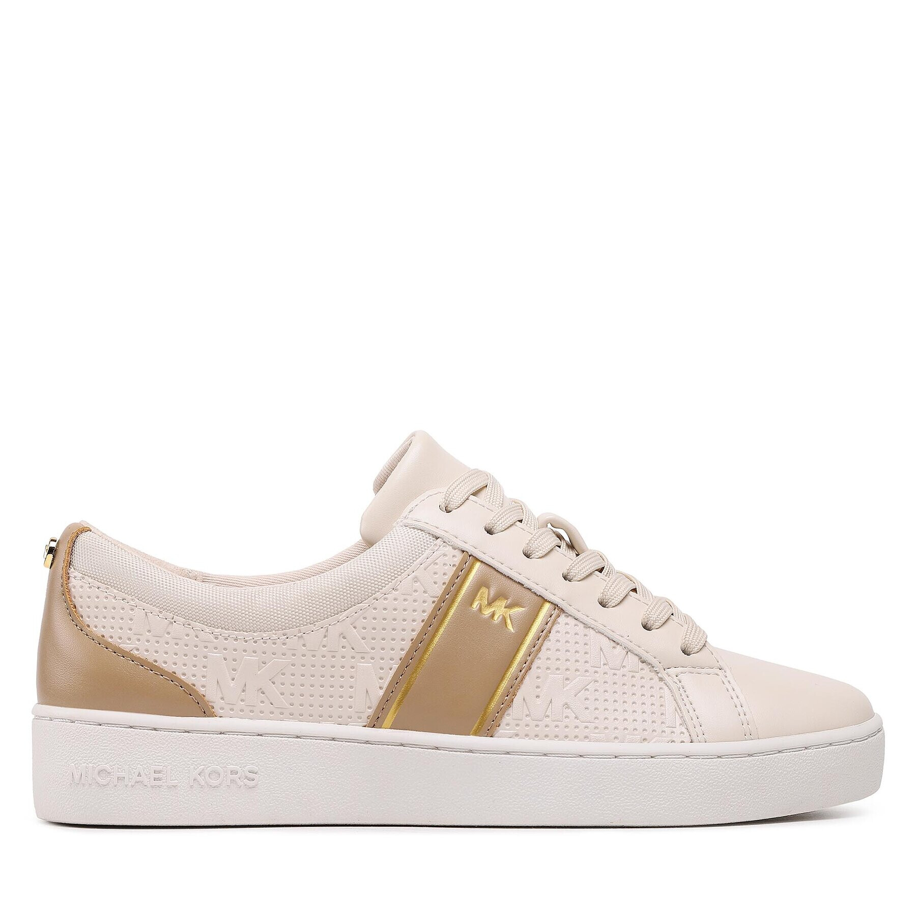 MICHAEL Michael Kors Sneakersy Juno Stripe Lace Up 43S3JUFSAB Béžová - Pepit.cz