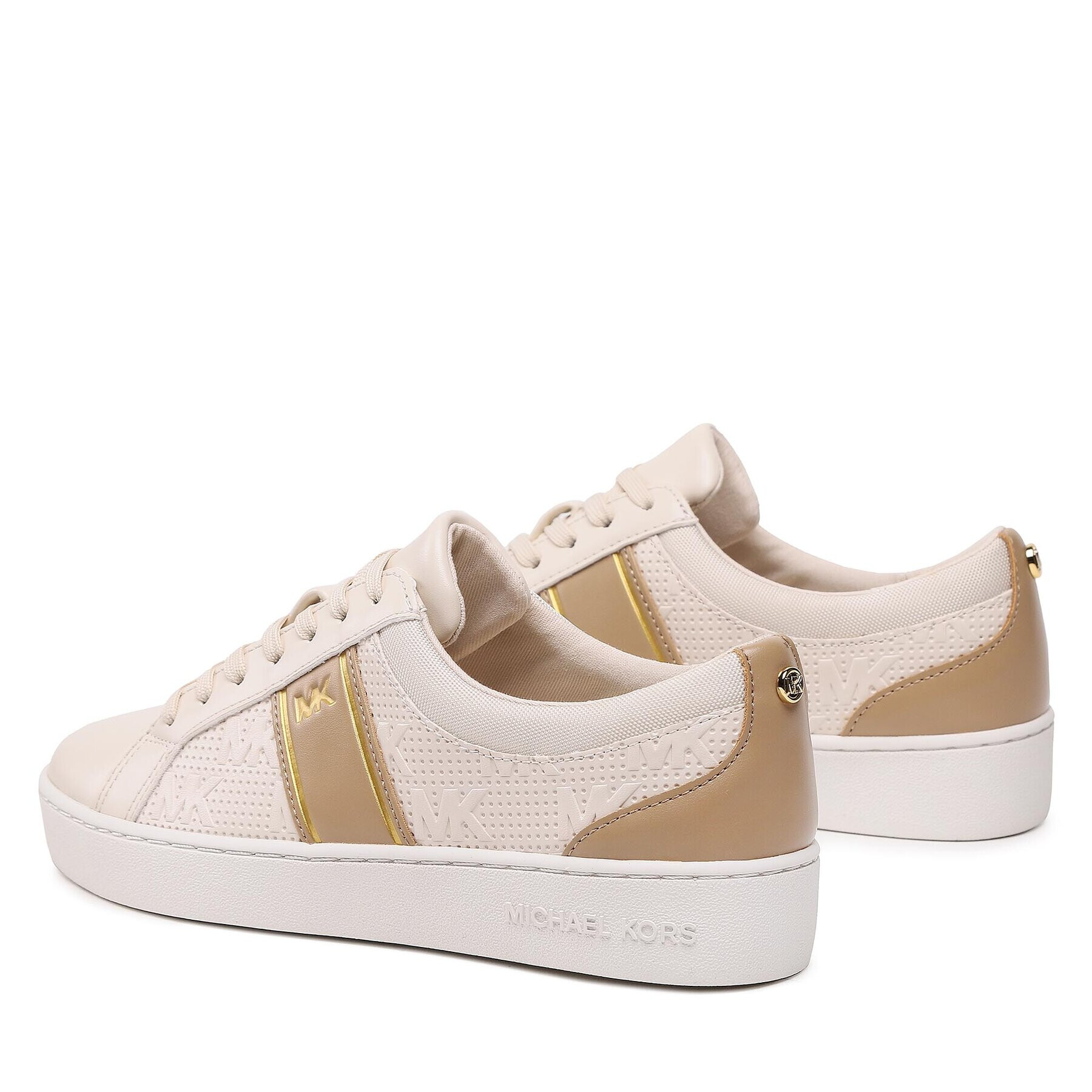 MICHAEL Michael Kors Sneakersy Juno Stripe Lace Up 43S3JUFSAB Béžová - Pepit.cz