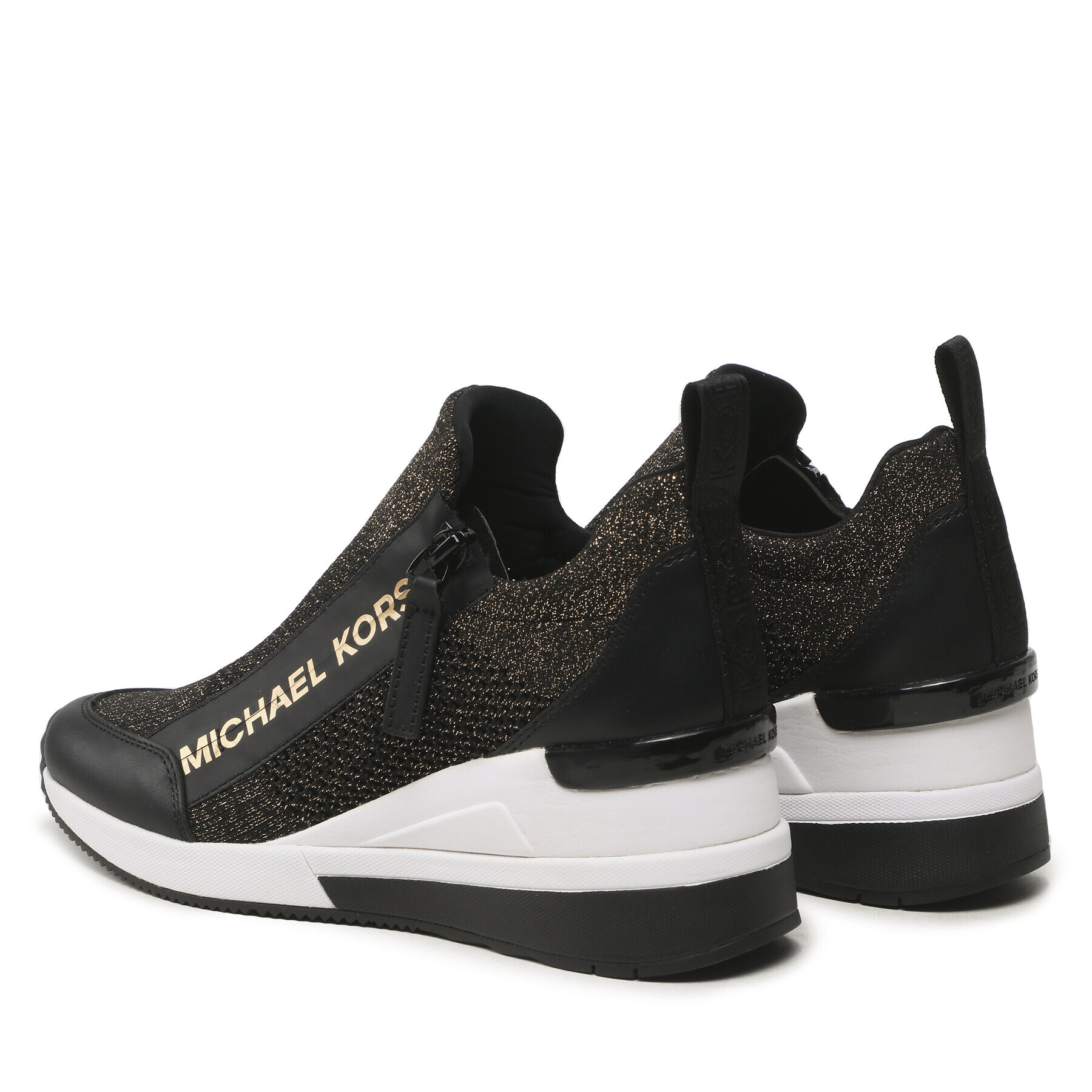 MICHAEL Michael Kors Sneakersy Willis Wedge Trainer 43F3WIFS1M Černá - Pepit.cz