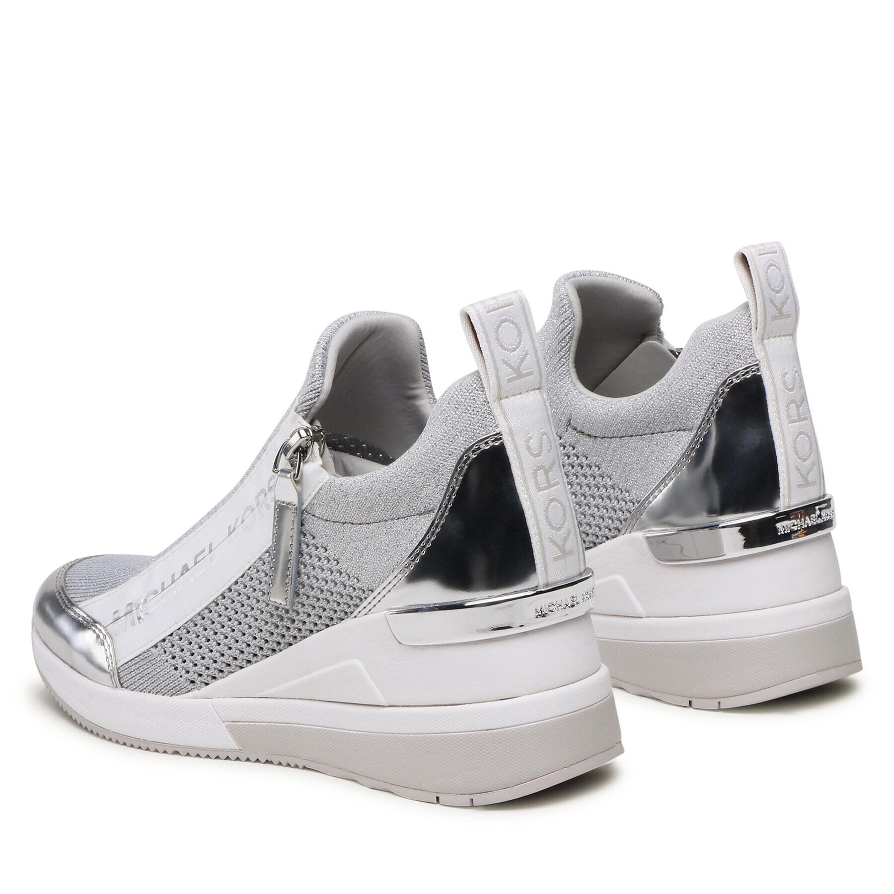 MICHAEL Michael Kors Sneakersy Willis Wedge Trainer 43S3WIFS3D Šedá - Pepit.cz