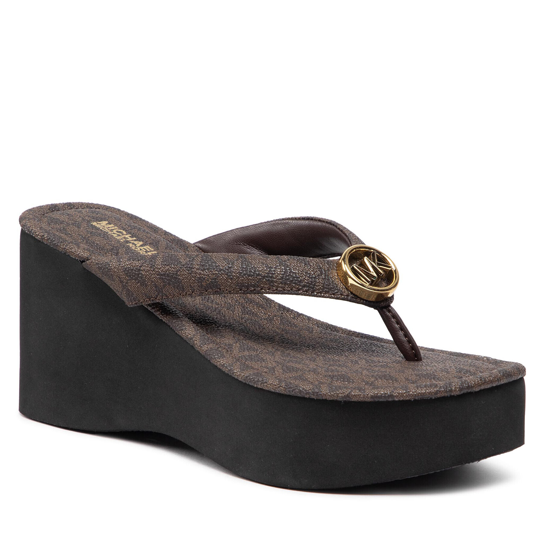 MICHAEL Michael Kors Žabky Sarita Wedge Flip Flop 40T2SRFA1B Hnědá - Pepit.cz