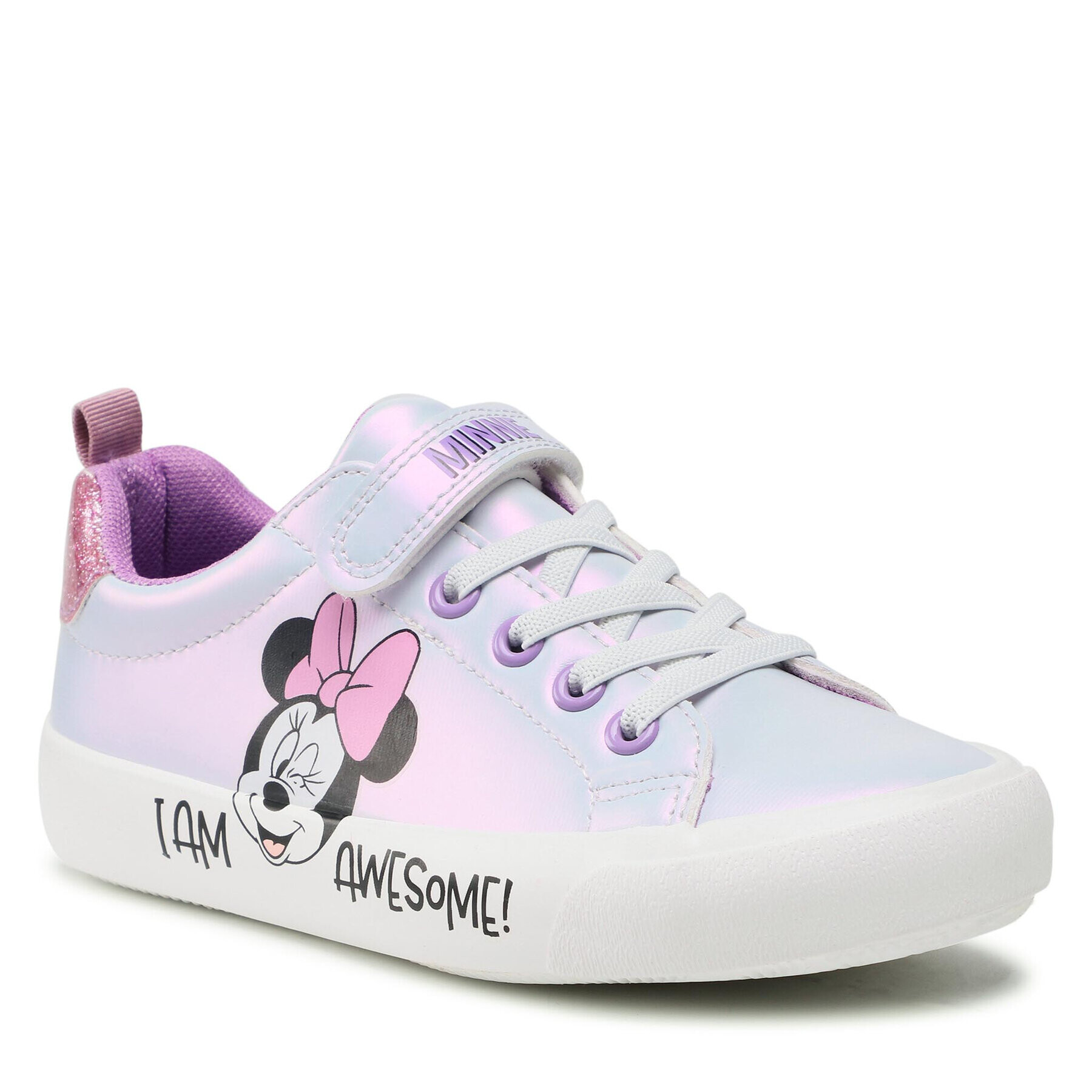 Minnie Mouse Sneakersy CSK13333-56DSTC Stříbrná - Pepit.cz