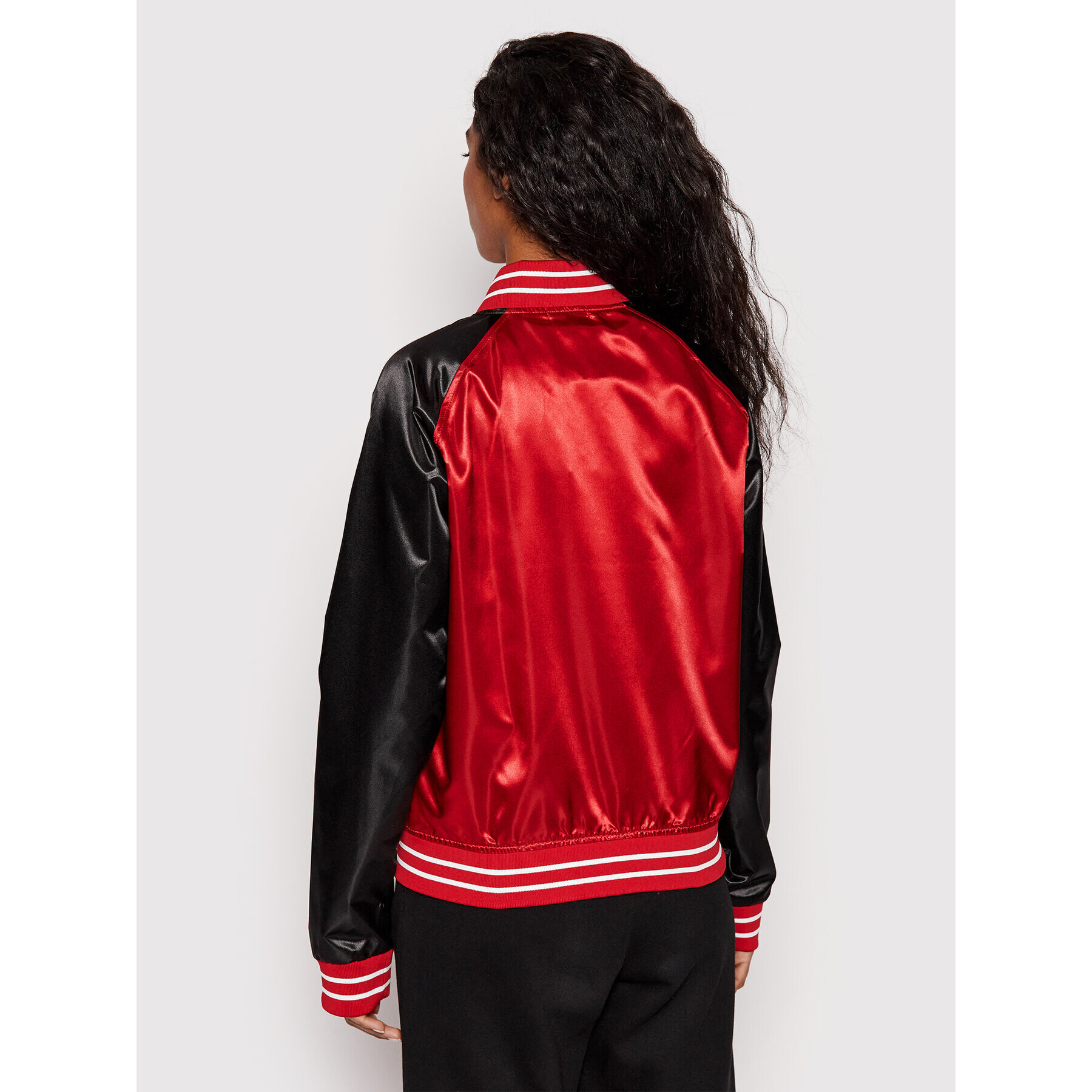 Mitchell & Ness Bunda bomber OJBF1057 Červená Regular Fit - Pepit.cz