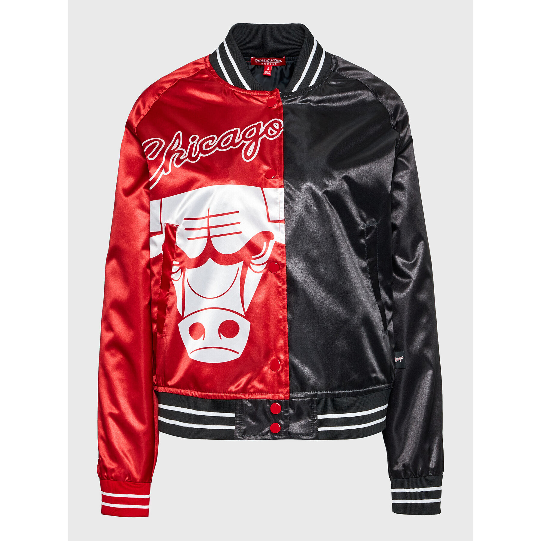 Mitchell & Ness Bunda bomber OJBF4356 Červená Regular Fit - Pepit.cz