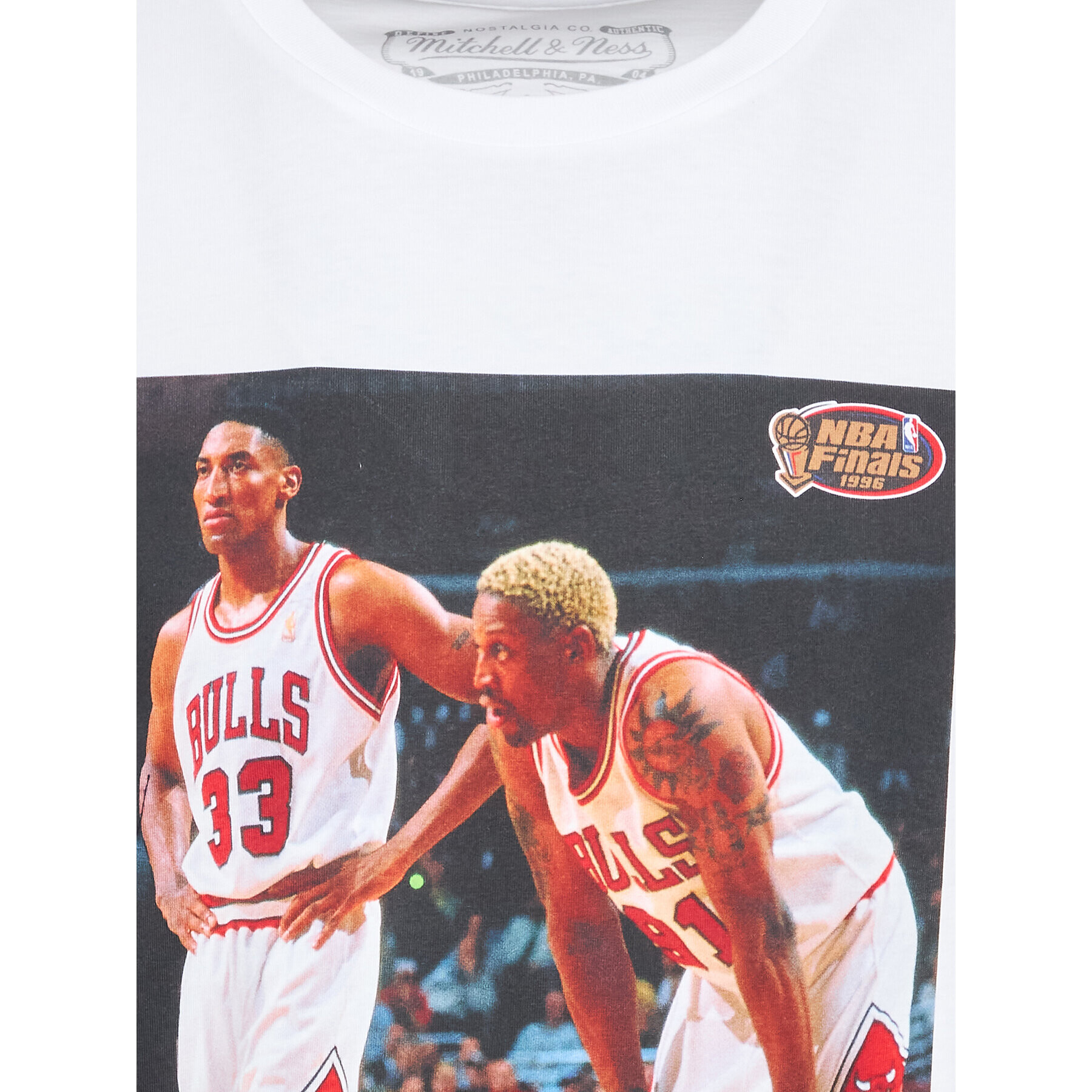 Mitchell & Ness T-Shirt BMTRINTL1058 Bílá Regular Fit - Pepit.cz