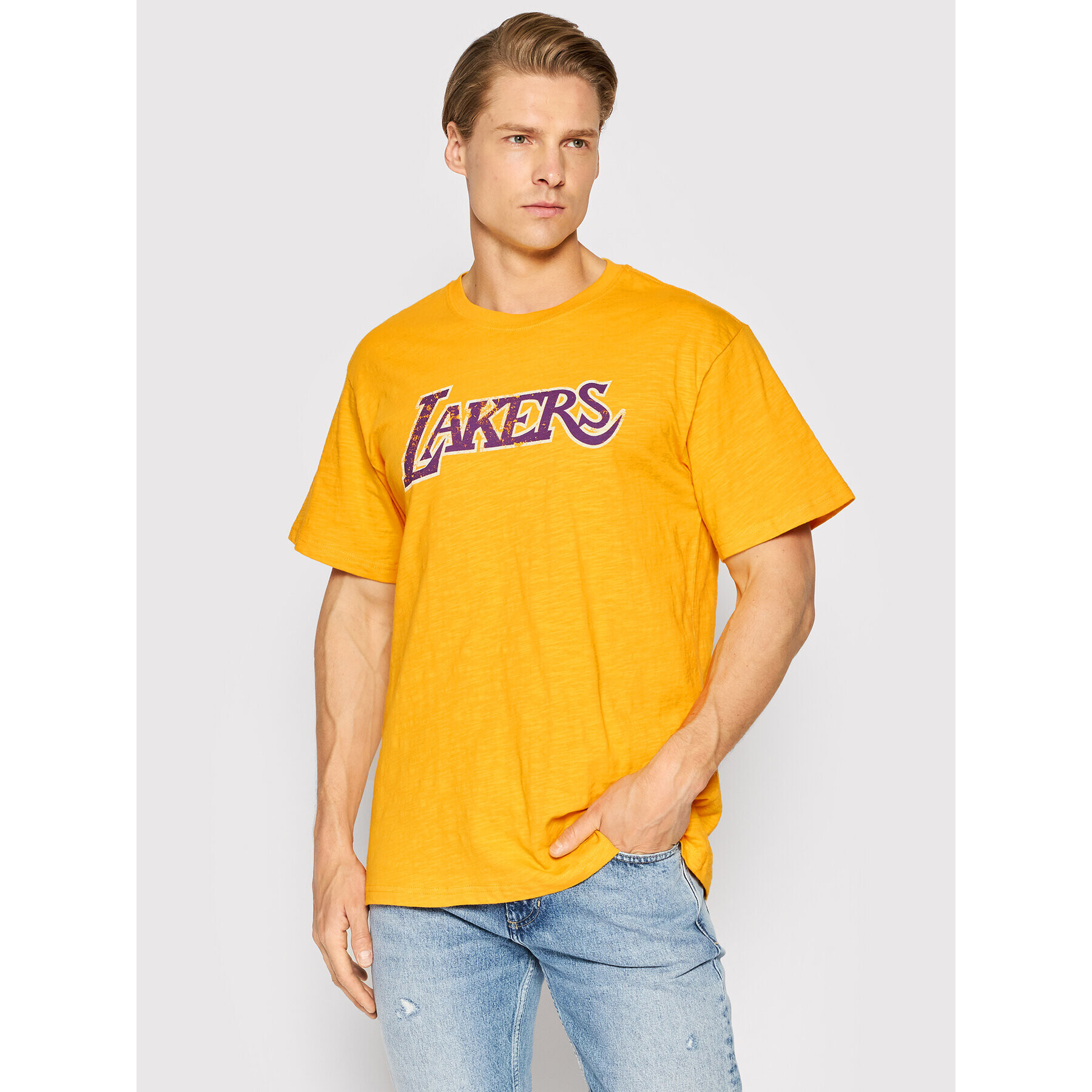 Mitchell & Ness T-Shirt TCRW1221 Oranžová Regular Fit - Pepit.cz