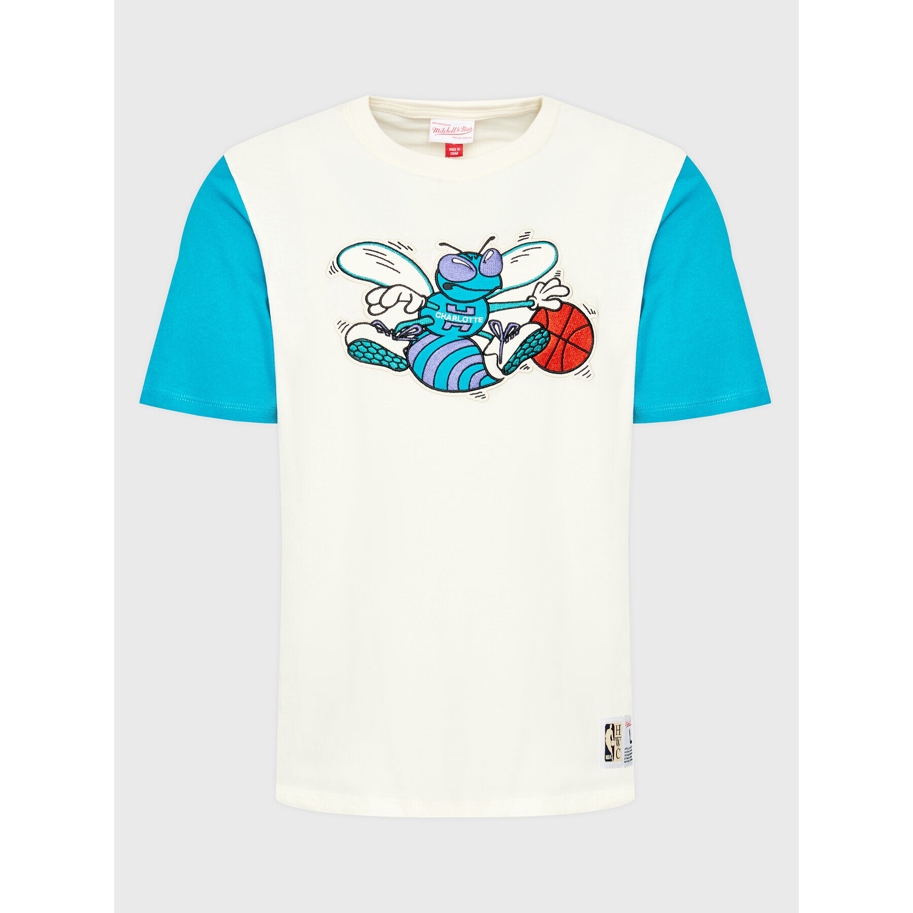 Mitchell & Ness T-Shirt TCRW1222 Écru Regular Fit - Pepit.cz