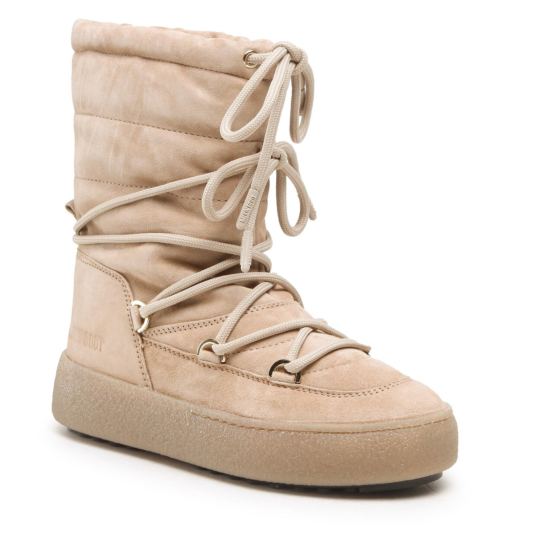 Moon Boot Boty Ltrack Suede 24500100 Béžová - Pepit.cz