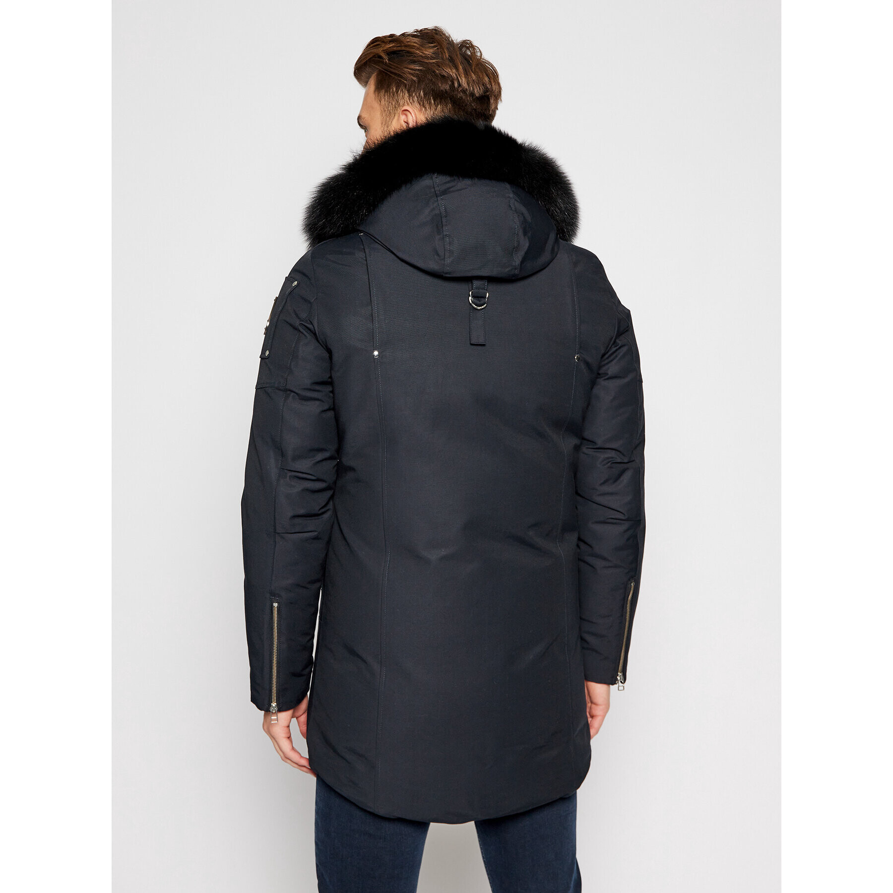 Moose Knuckles Parka Stirling MK4661MP Tmavomodrá Regular Fit - Pepit.cz