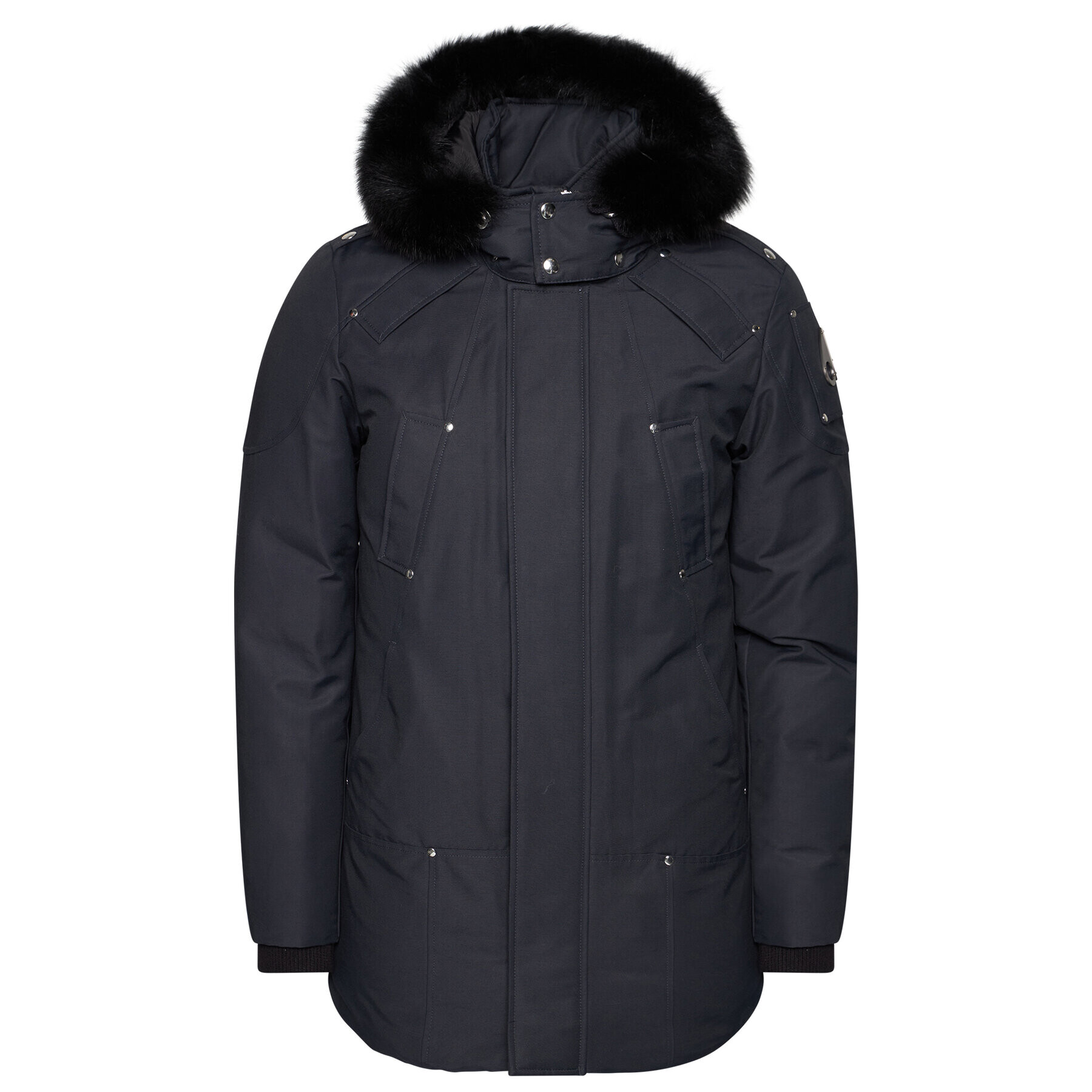 Moose Knuckles Parka Stirling MK4661MP Tmavomodrá Regular Fit - Pepit.cz