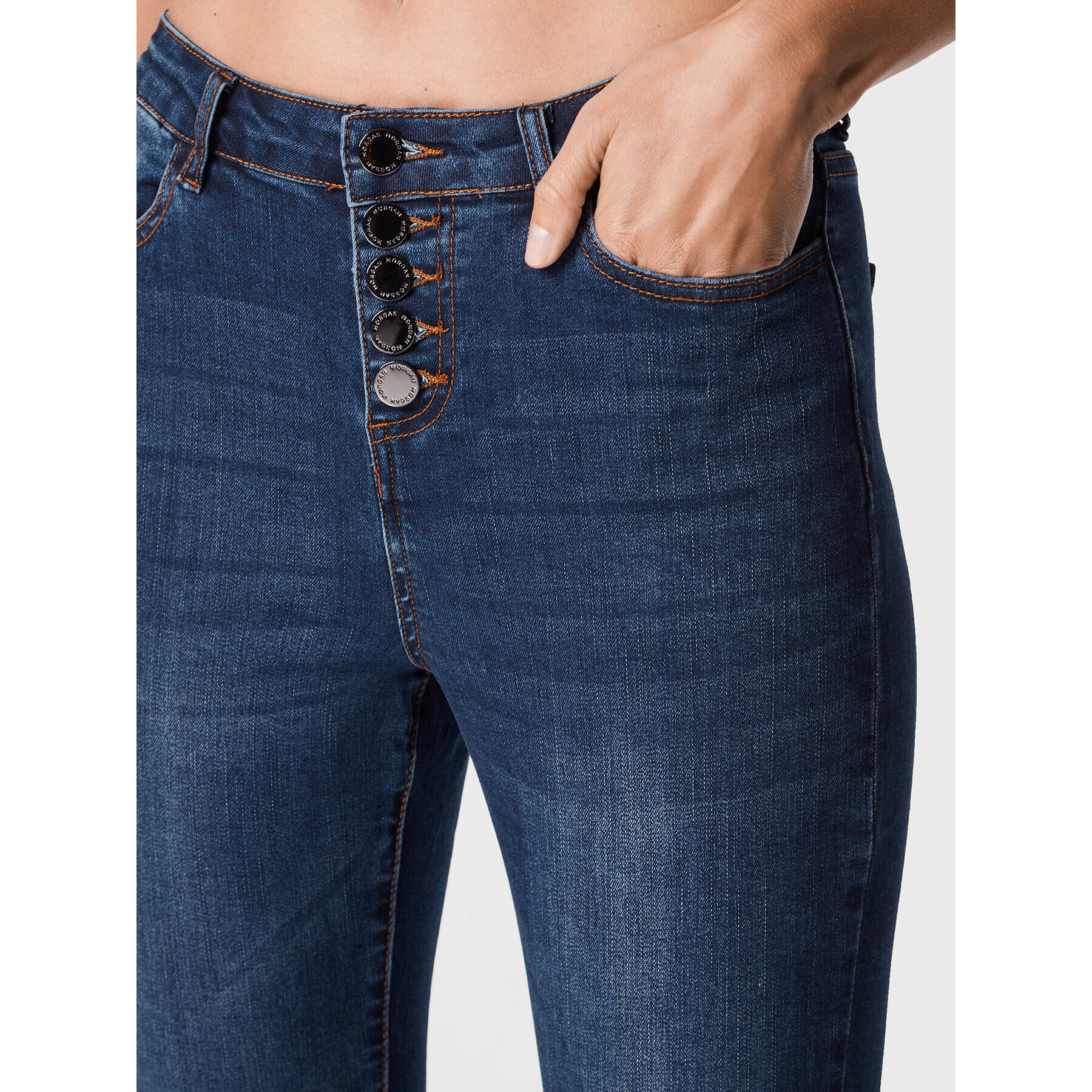 Morgan Jeansy 222-PJEAN1 Modrá Slim Fit - Pepit.cz