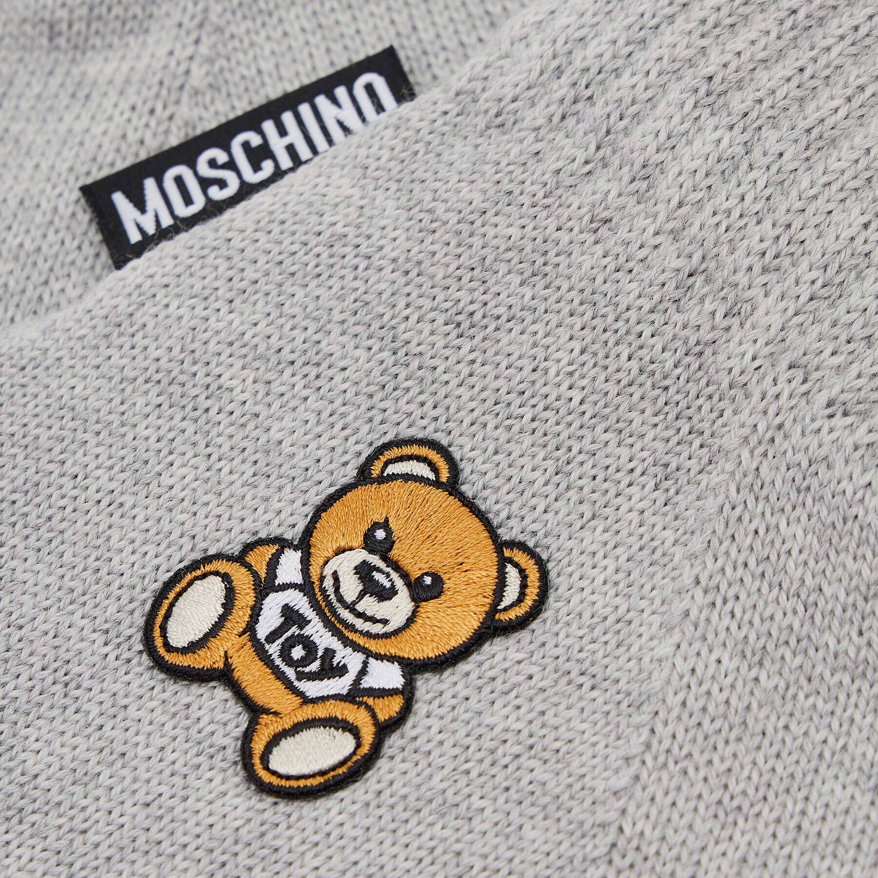 MOSCHINO Dámské rukavice 65162 0M2097 Šedá - Pepit.cz