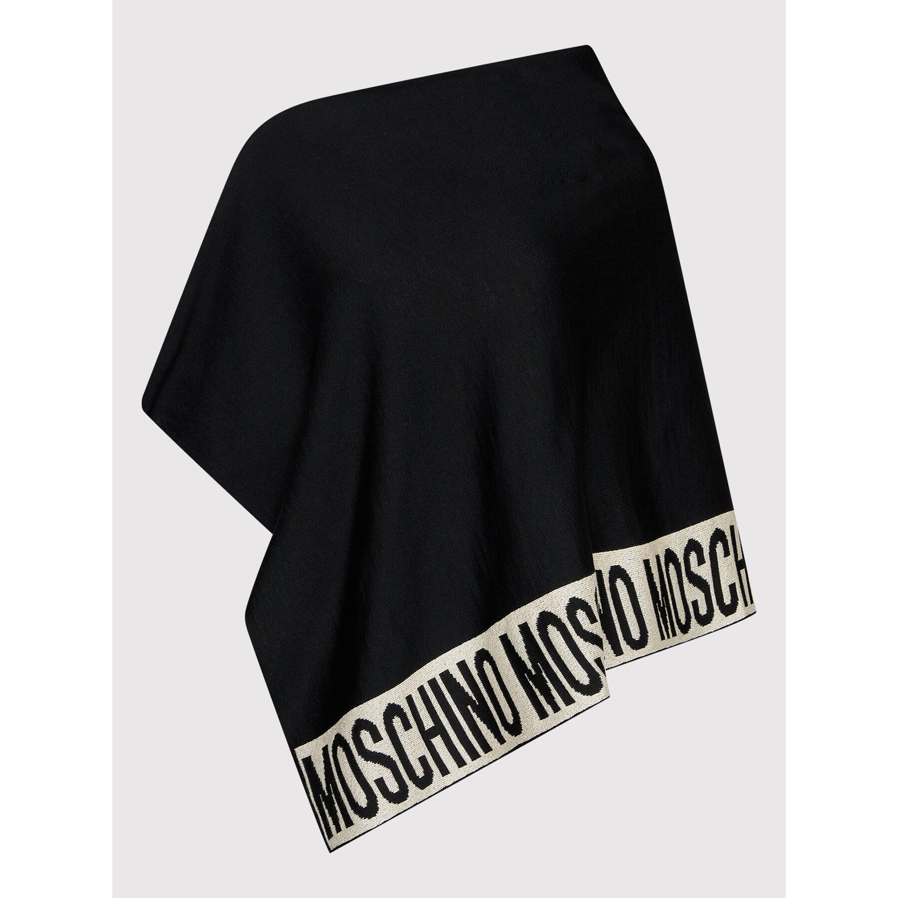 MOSCHINO Pončo 30667 0M2339 Černá Regular Fit - Pepit.cz