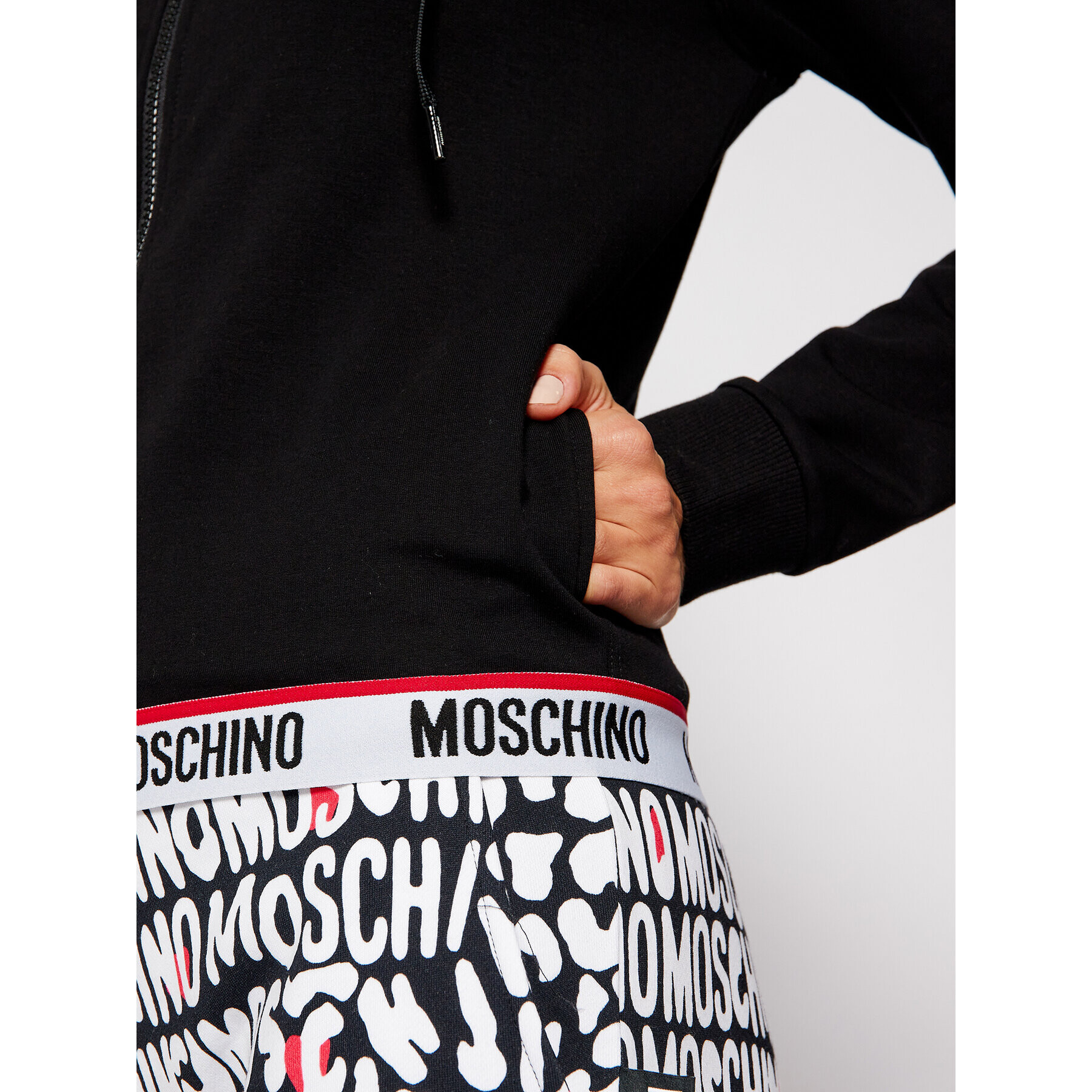 MOSCHINO Underwear & Swim Mikina ZUA1702 9006 Černá Regular Fit - Pepit.cz