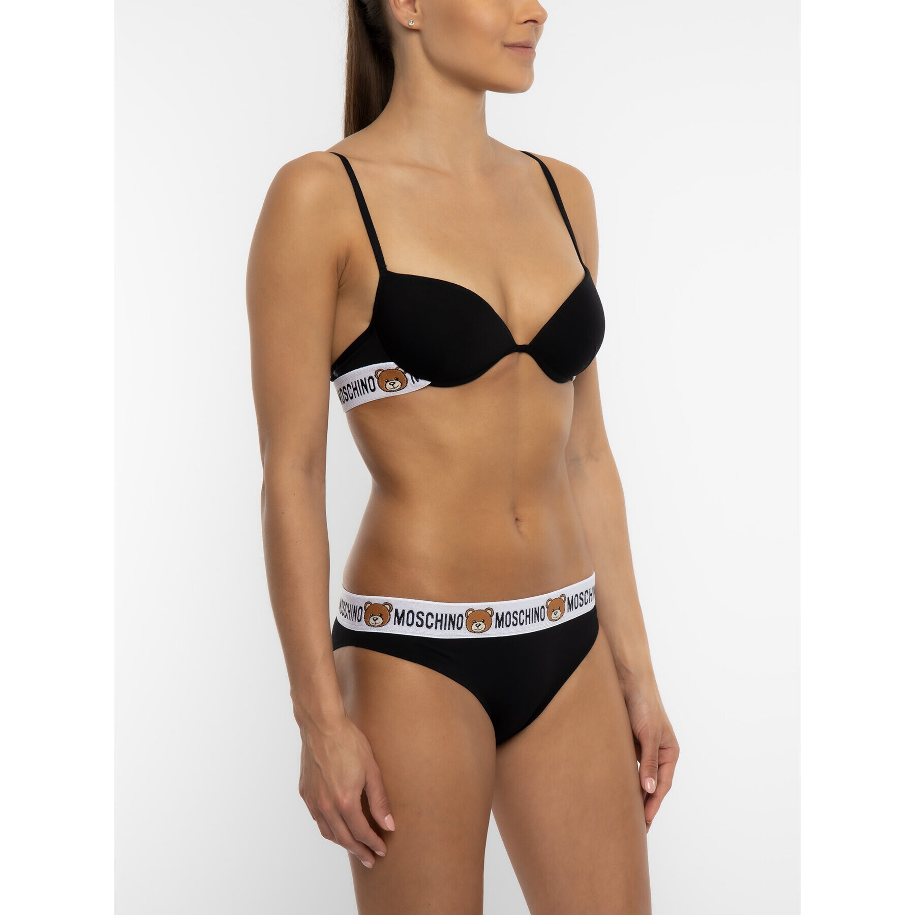 MOSCHINO Underwear & Swim Podprsenka s kosticemi A4615 9003 Černá - Pepit.cz