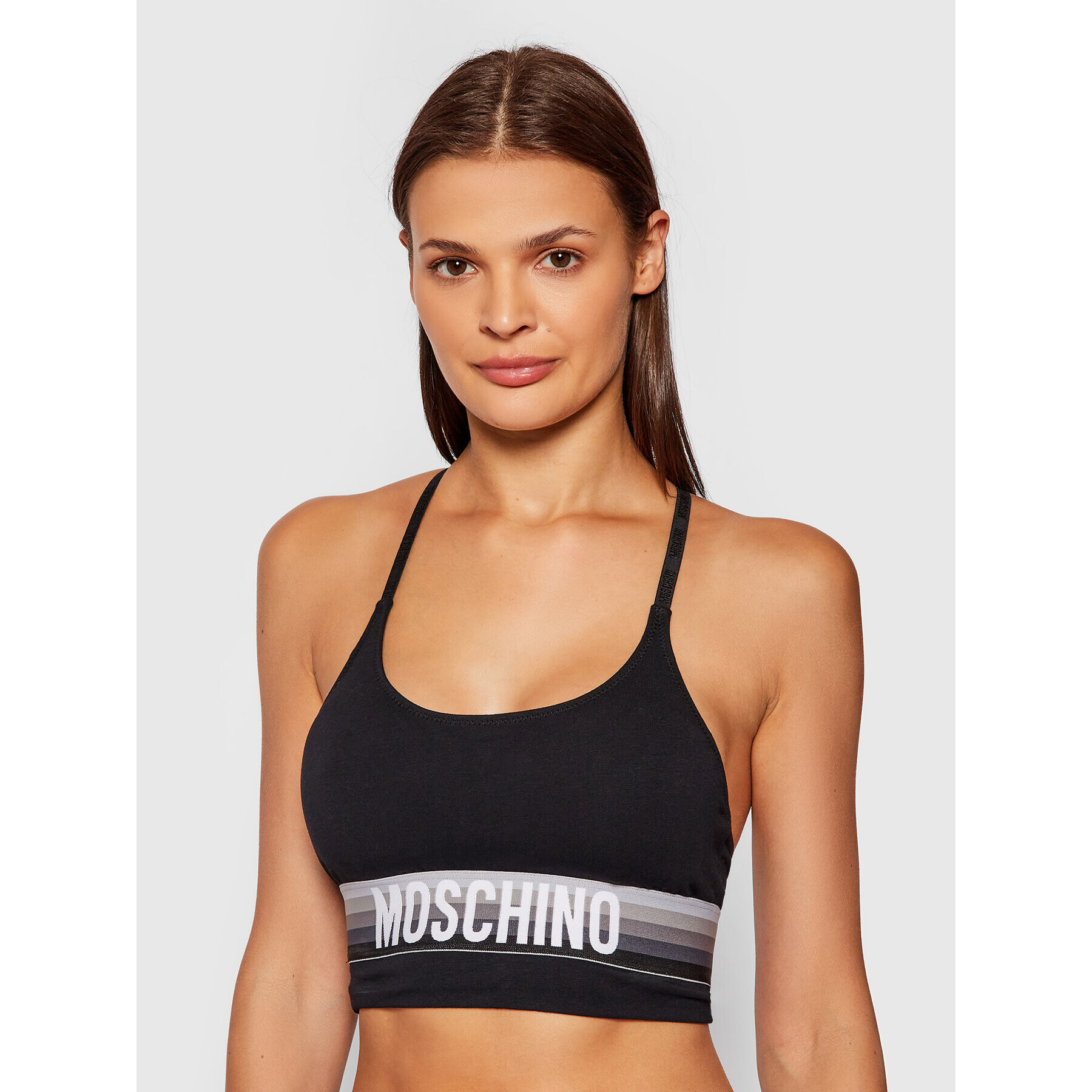 MOSCHINO Underwear & Swim Podprsenkový top 6804 9003 Černá - Pepit.cz