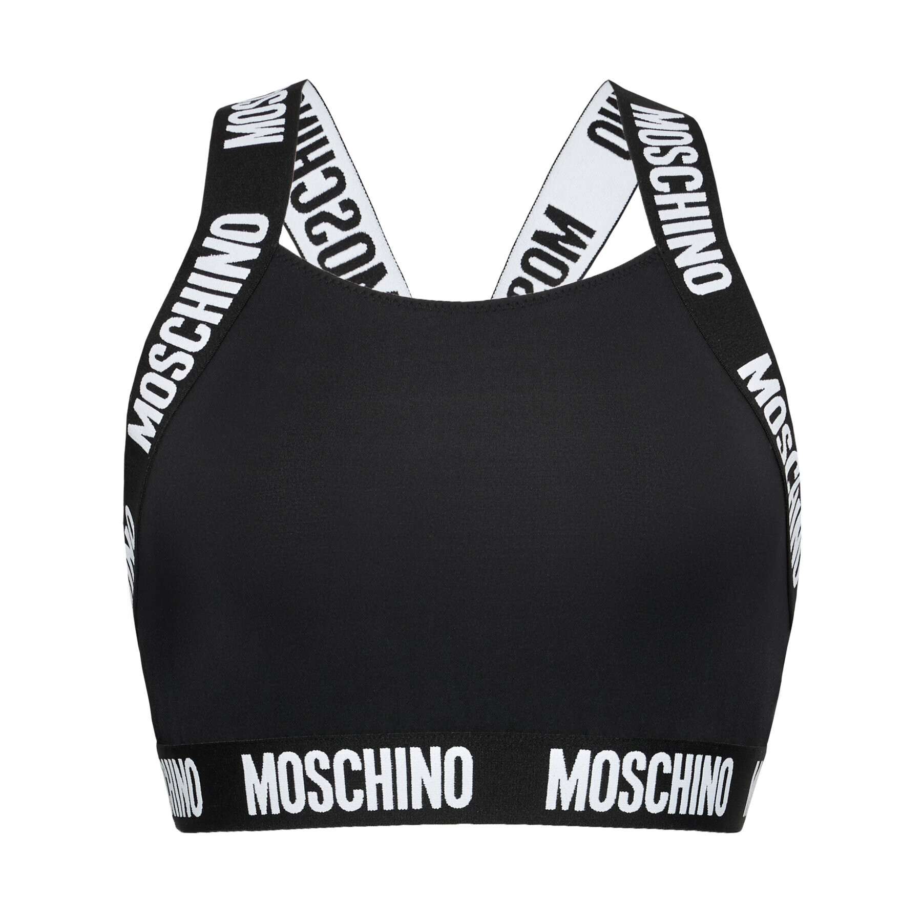 MOSCHINO Underwear & Swim Podprsenkový top 6804 9025 Černá - Pepit.cz