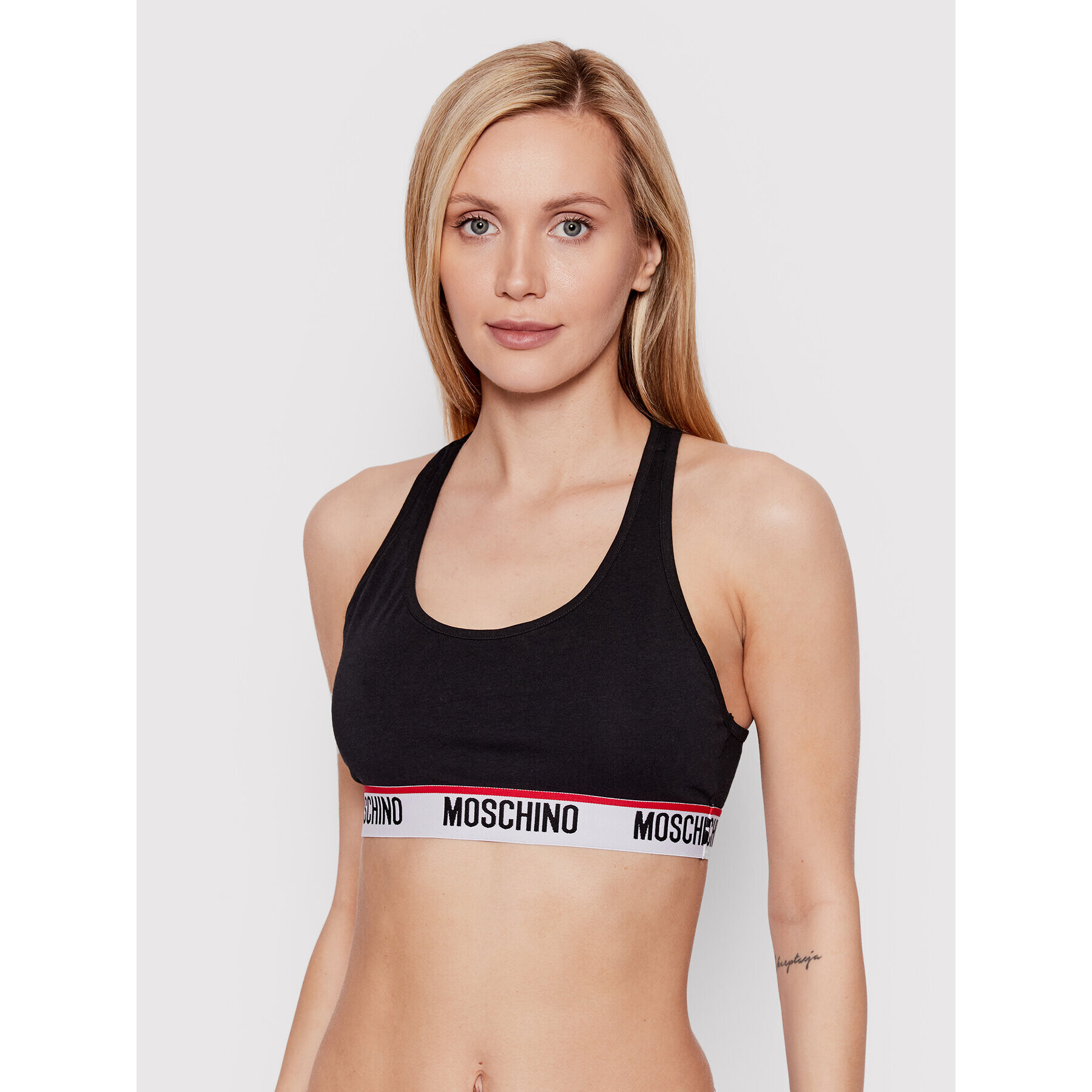 MOSCHINO Underwear & Swim Podprsenkový top 6809 9003 Černá - Pepit.cz