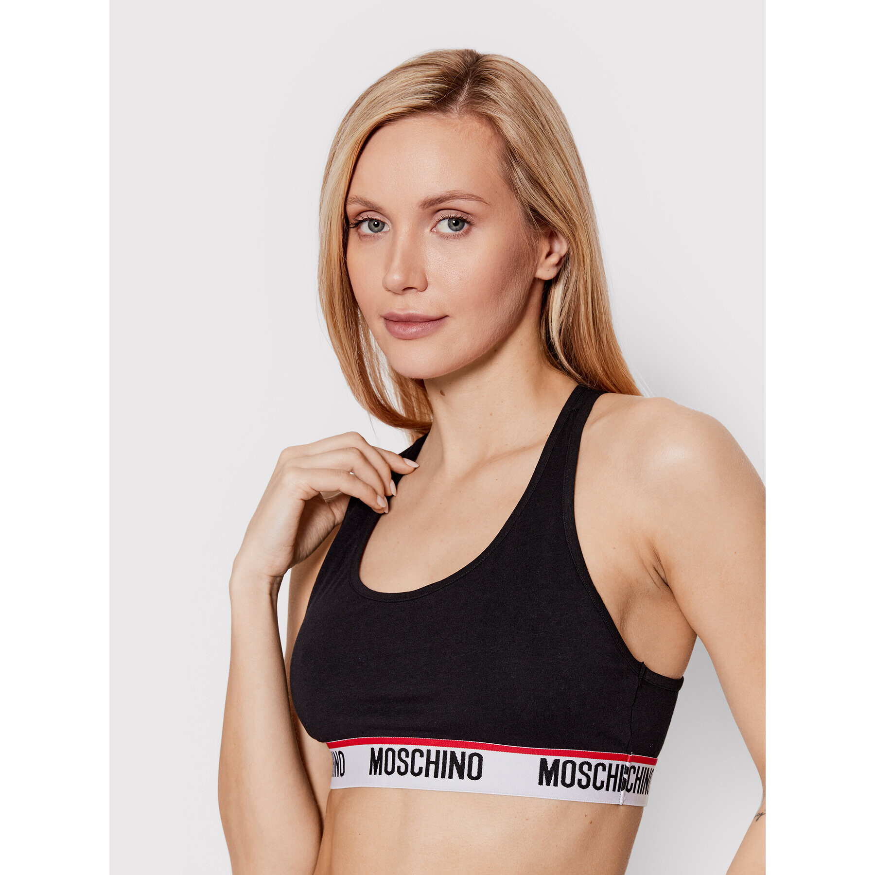 MOSCHINO Underwear & Swim Podprsenkový top 6809 9003 Černá - Pepit.cz