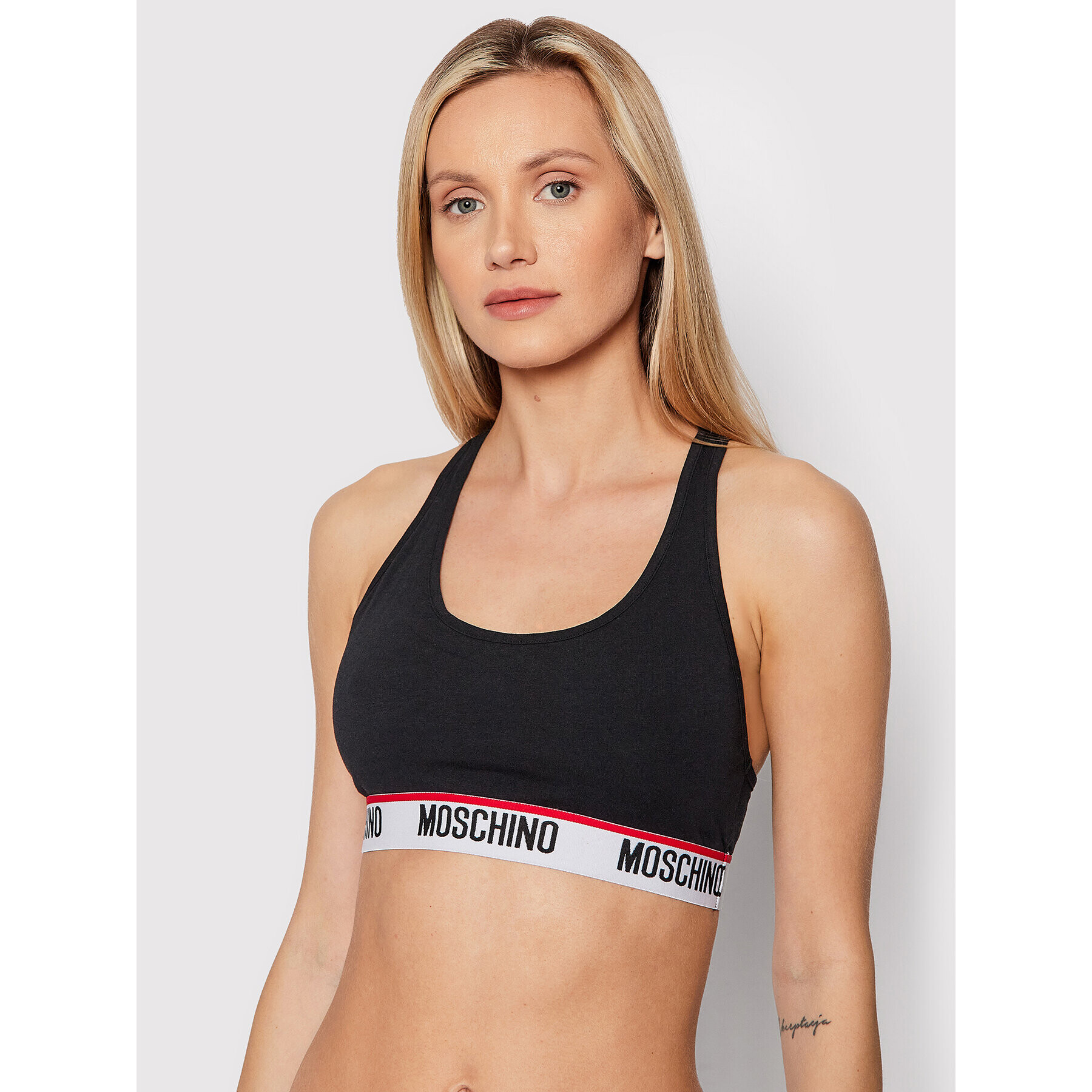 MOSCHINO Underwear & Swim Podprsenkový top 6809 9003 Černá - Pepit.cz