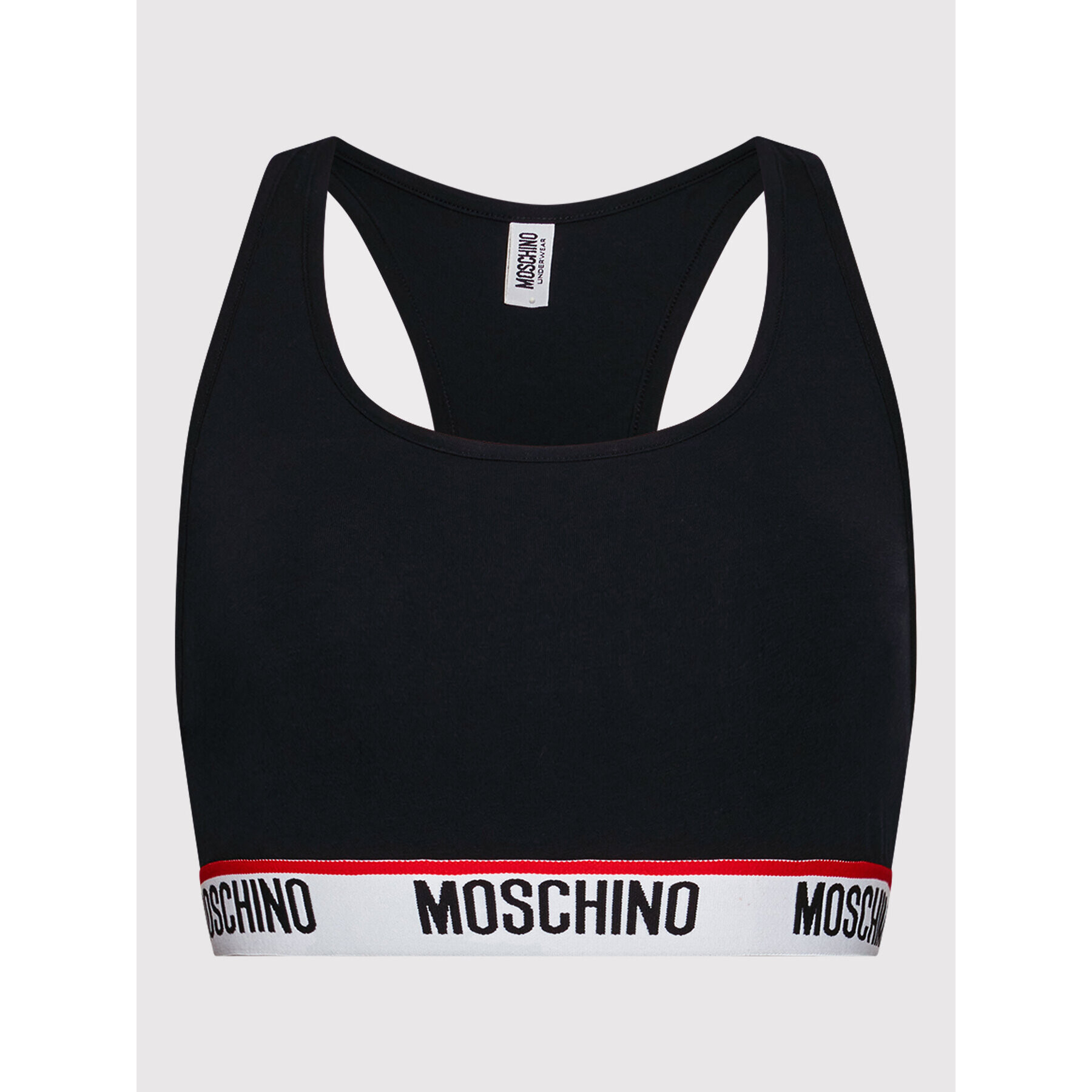 MOSCHINO Underwear & Swim Podprsenkový top 6809 9003 Černá - Pepit.cz