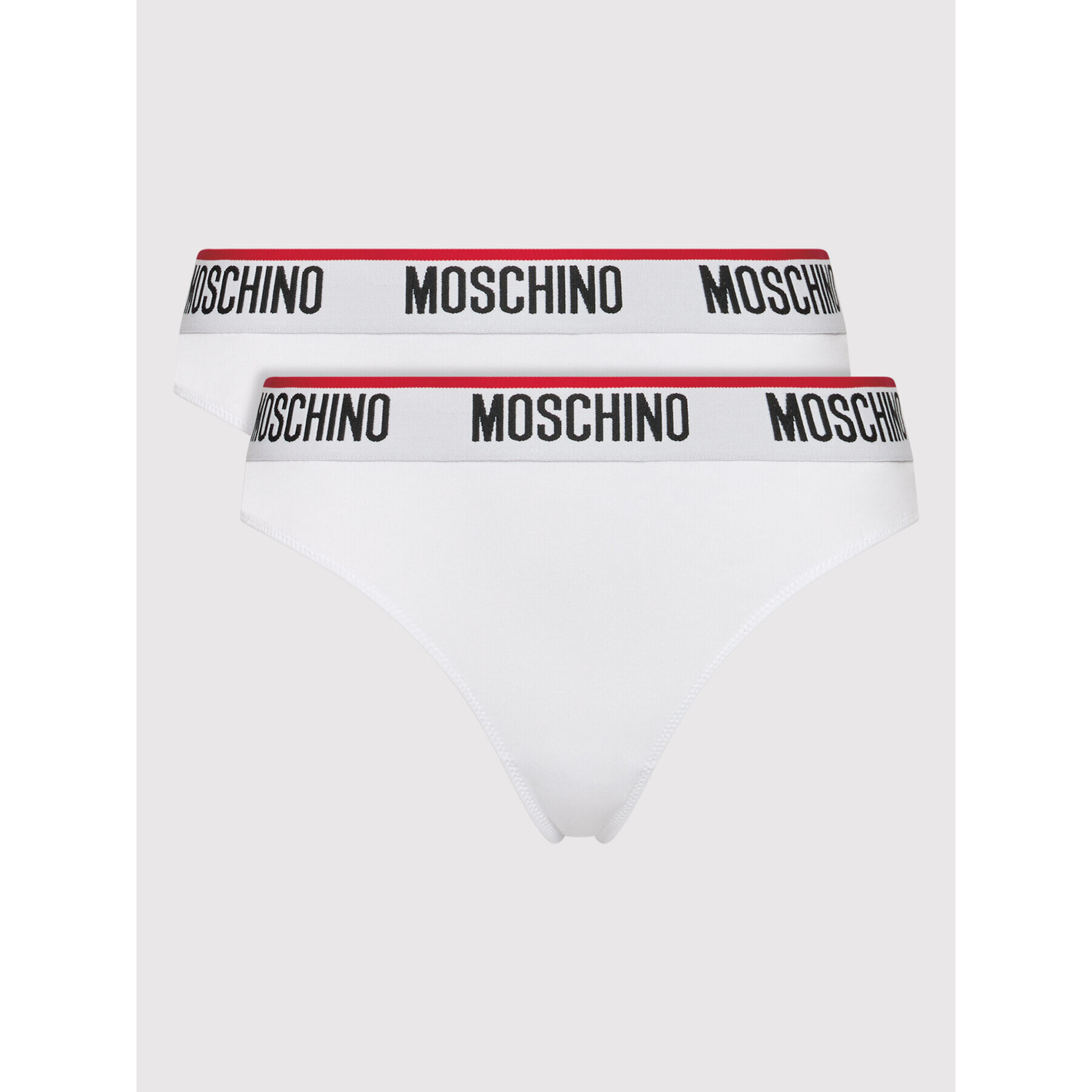 MOSCHINO Underwear & Swim Sada 2 kusů brazilských kalhotek 4745 9003 Bílá - Pepit.cz