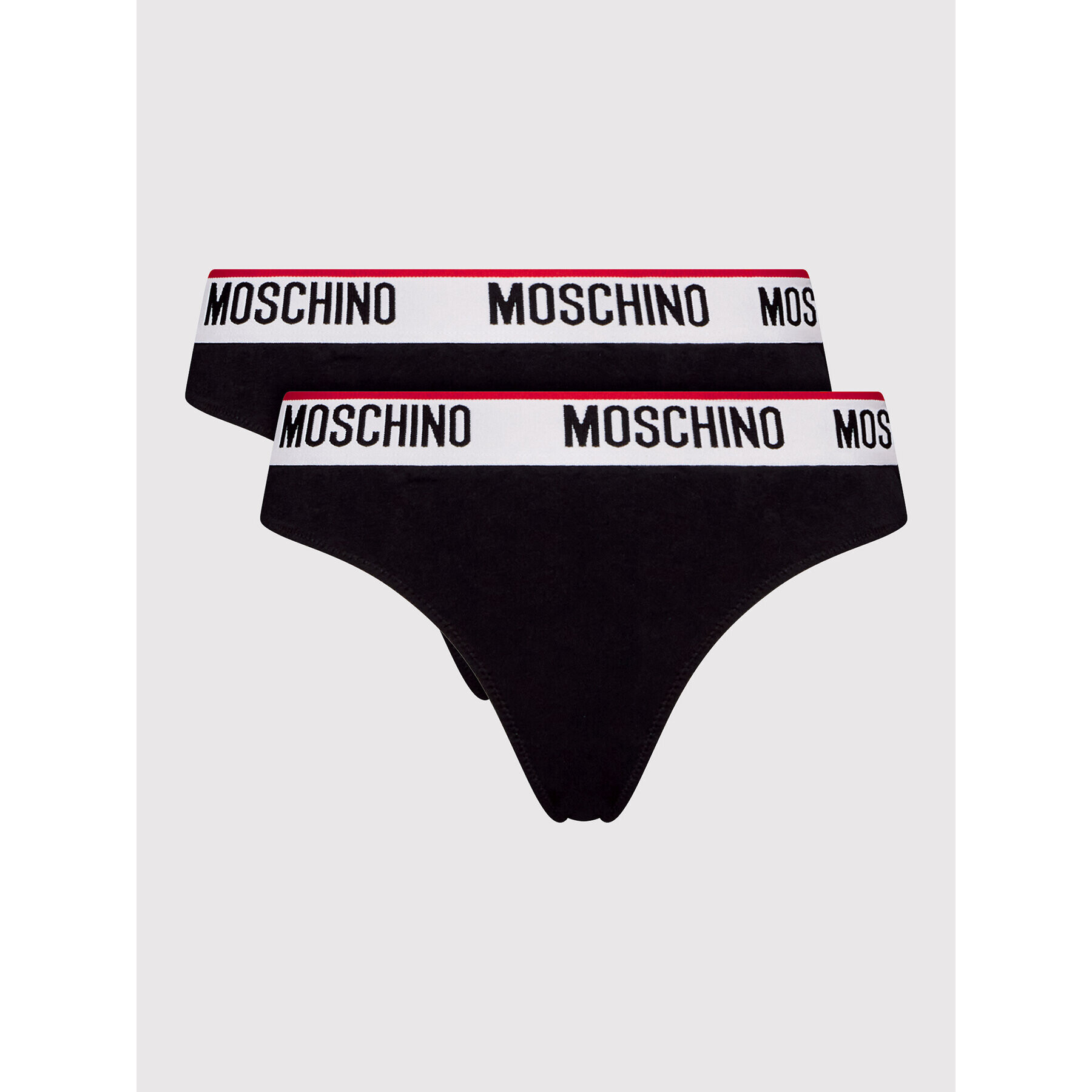 MOSCHINO Underwear & Swim Sada 2 kusů brazilských kalhotek 4745 9003 Černá - Pepit.cz