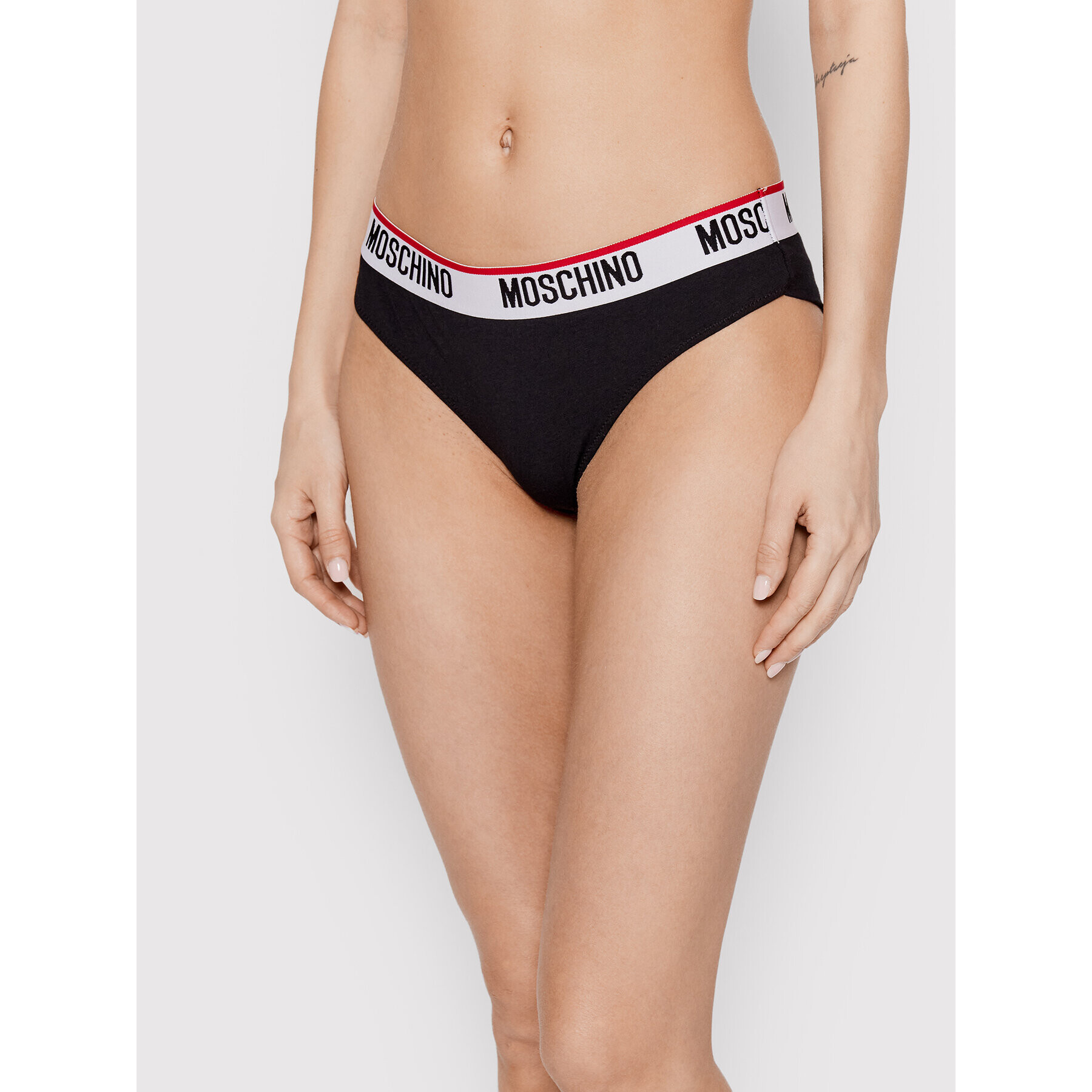 MOSCHINO Underwear & Swim Sada 2 kusů brazilských kalhotek 4745 9003 Černá - Pepit.cz