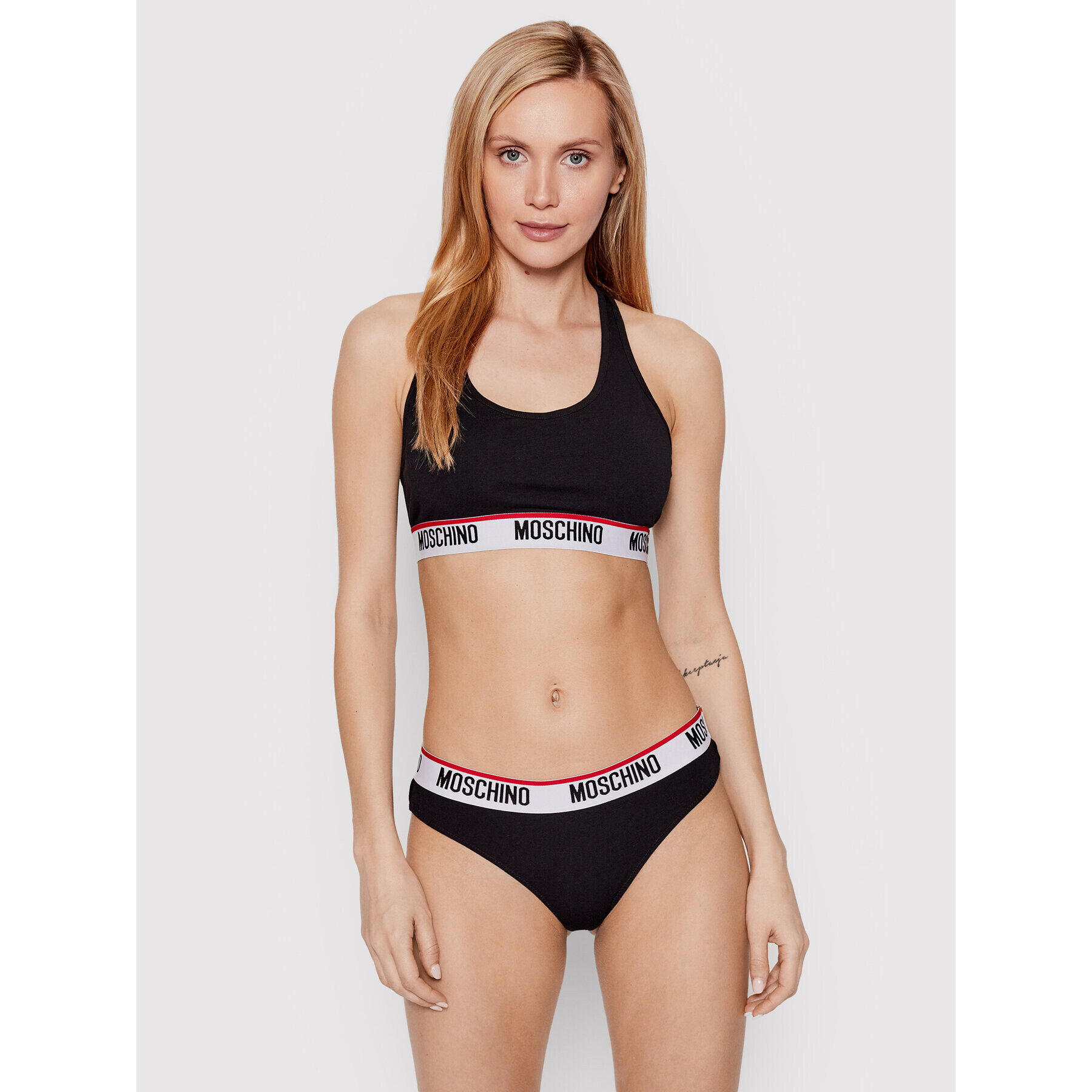 MOSCHINO Underwear & Swim Sada 2 kusů brazilských kalhotek 4745 9003 Černá - Pepit.cz