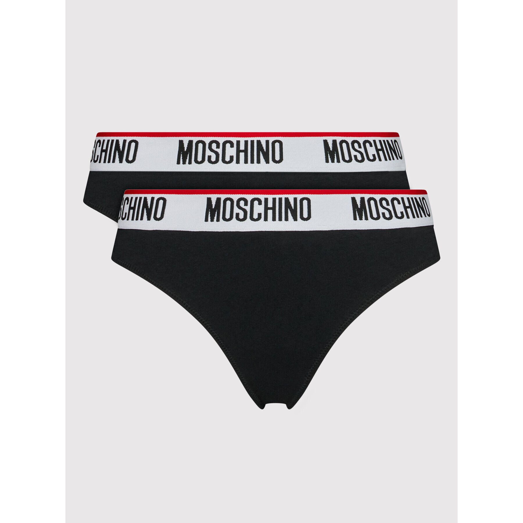 MOSCHINO Underwear & Swim Sada 2 kusů brazilských kalhotek 4745 9003 Černá - Pepit.cz